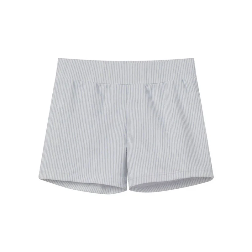 Coco Blanc Blue Striped Tight Swim Trunks