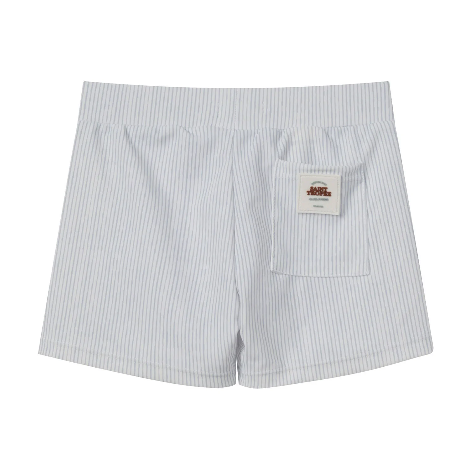 Coco Blanc Blue Striped Tight Swim Trunks - Image 2