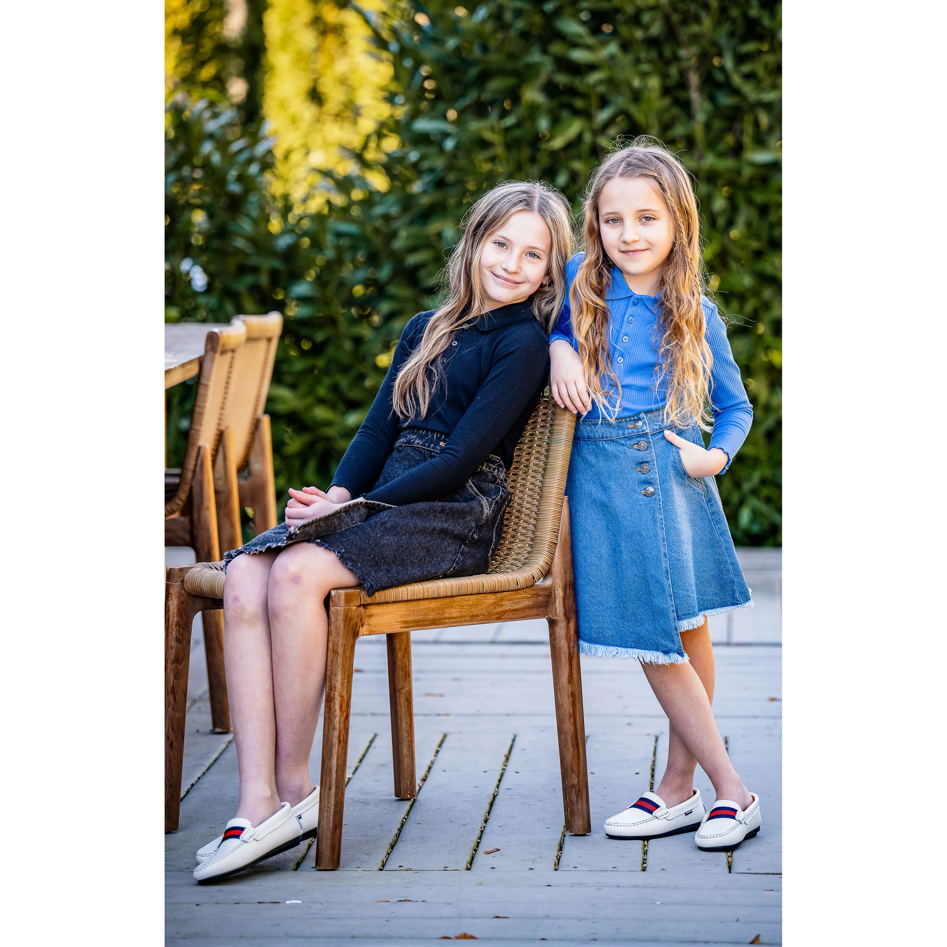 Coco Blanc Cobalt Blue Ribbed Long Sleeve Ribbed Polo - Image 6