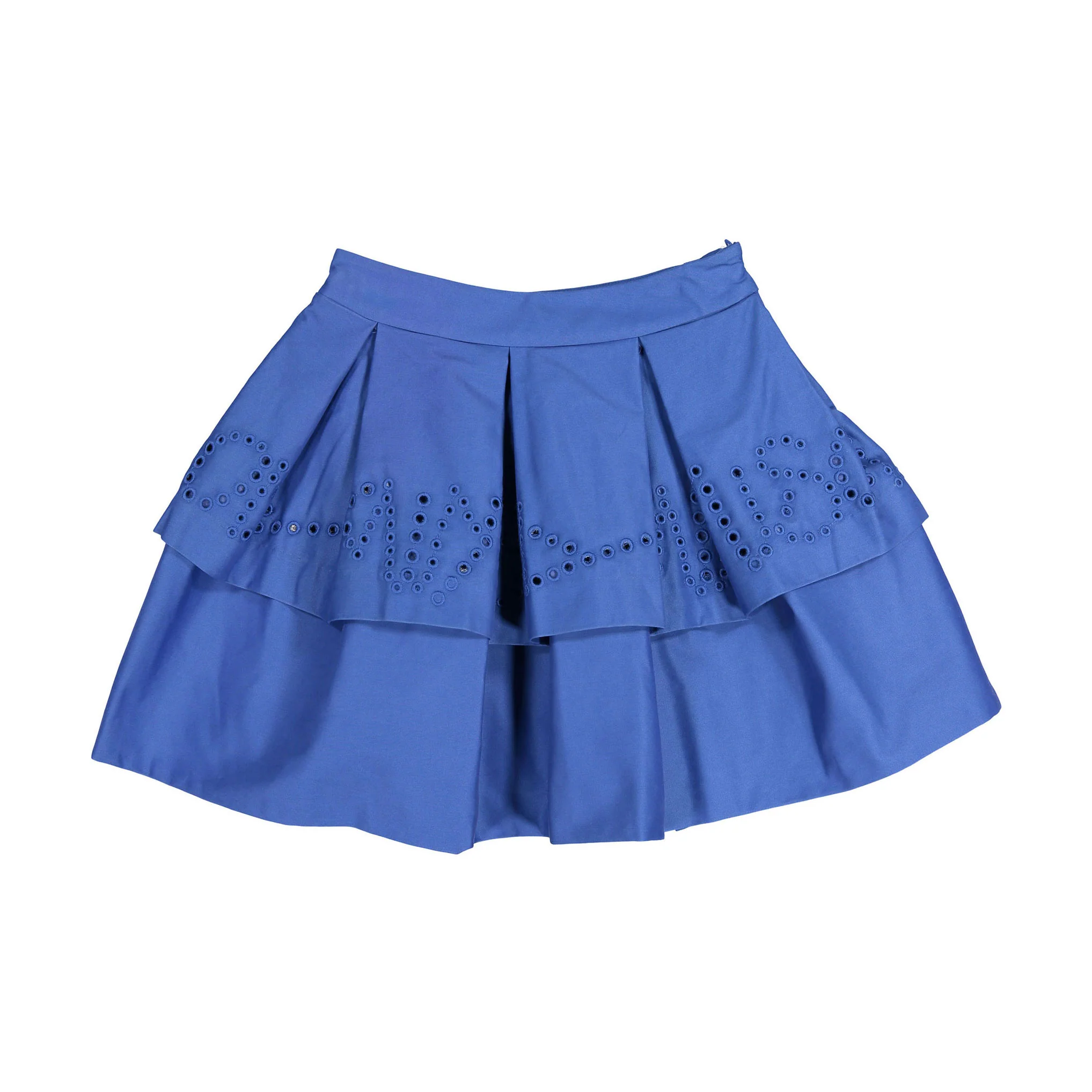Coco Blanc Cobalt Eyelet Skirt
