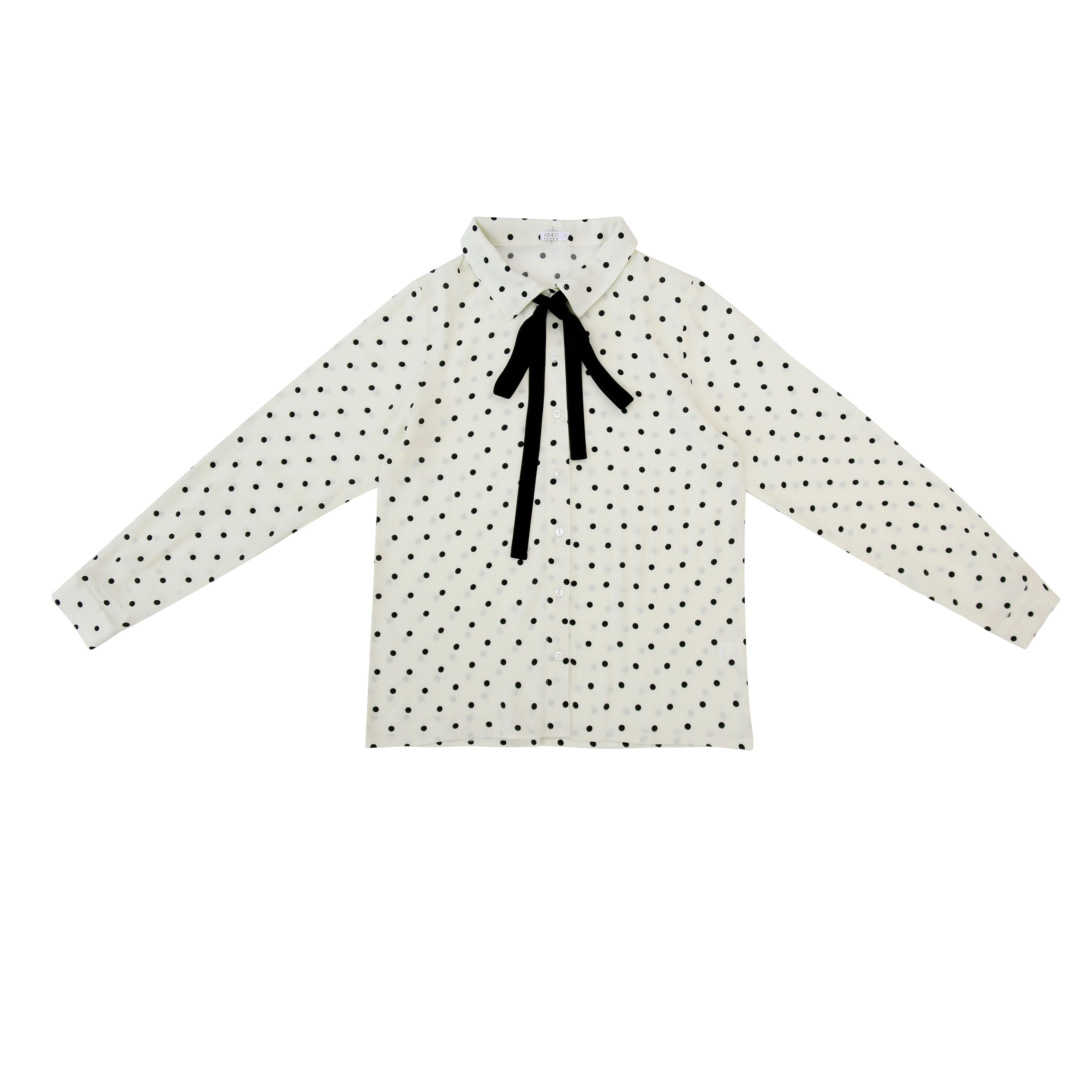 Coco Blanc Cream/Black Polka Dot Blouse