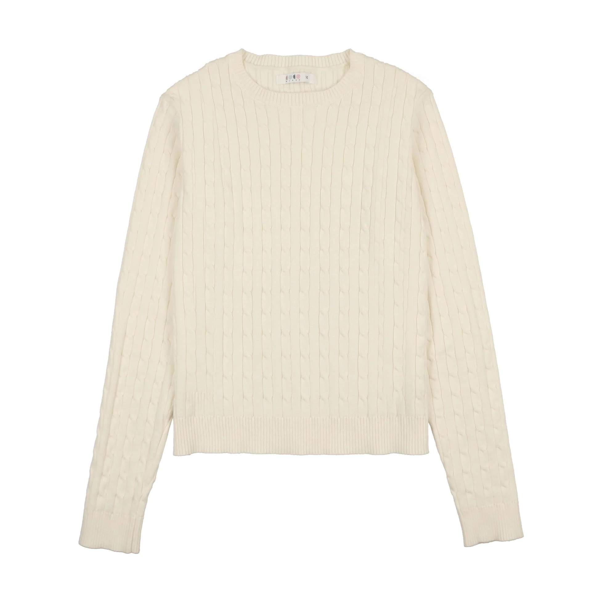 Coco Blanc Cream Cabled Sweater