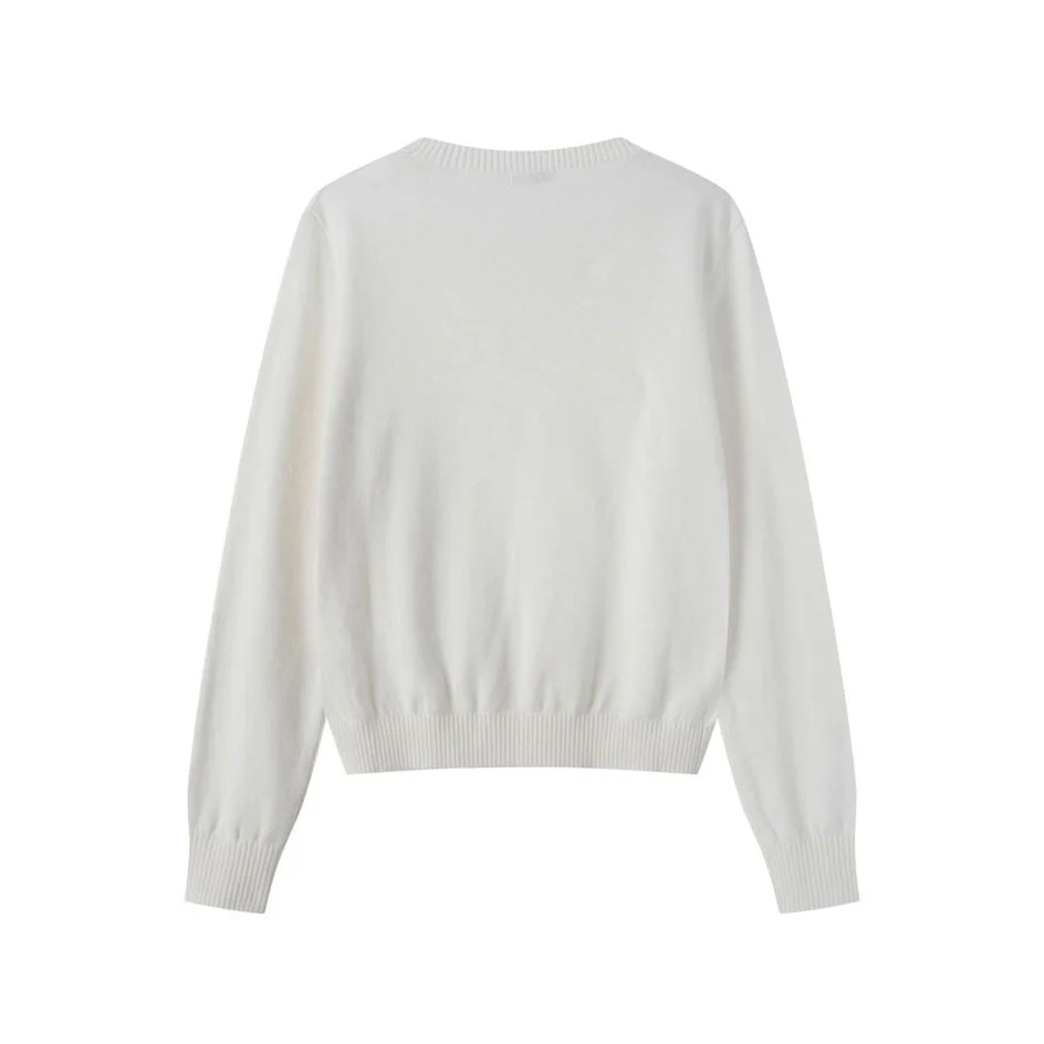 Coco Blanc Cream Embossed 4 Chunky Sweater - Image 2