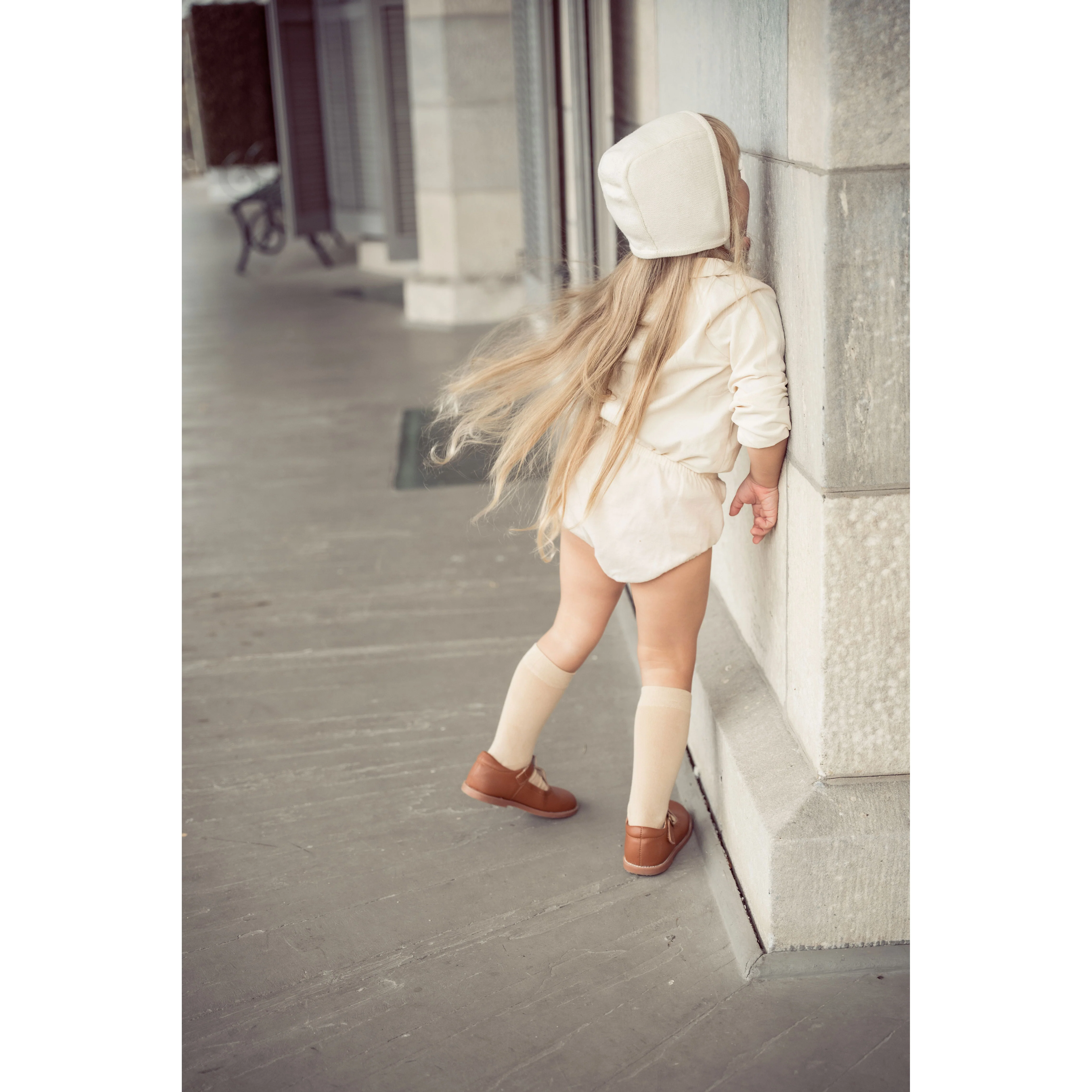 Coco Blanc Cream Square Neck Bloomer Set - Image 3
