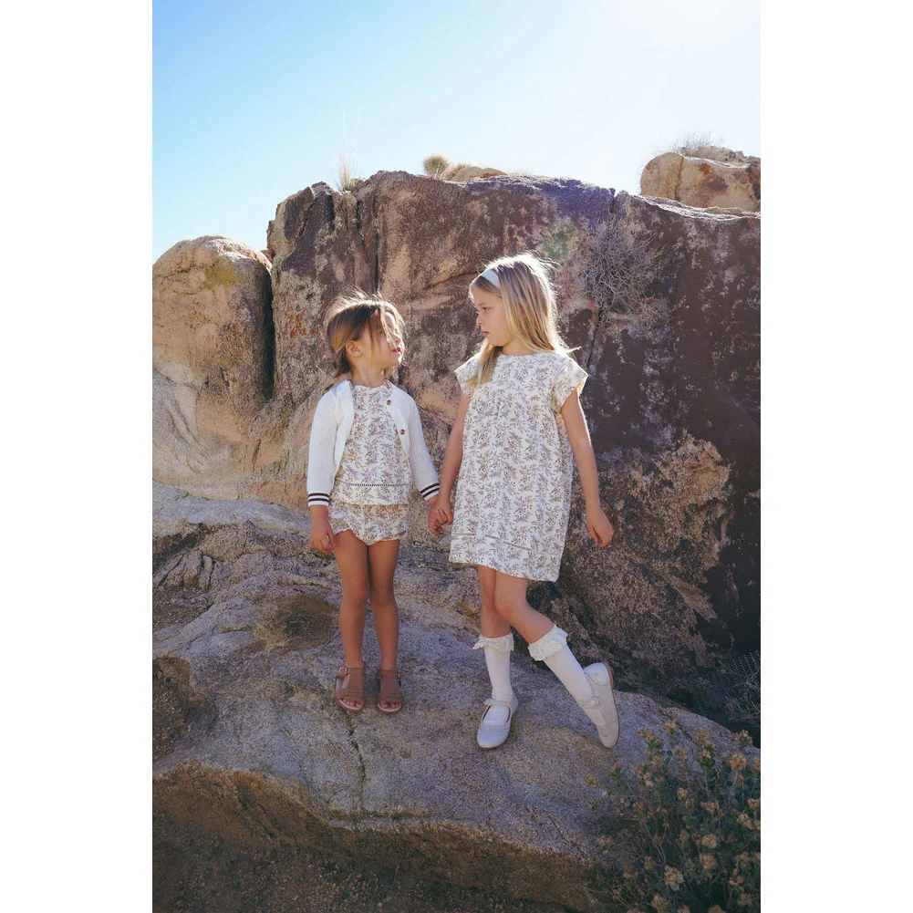 Coco Blanc Floral Short Sleeve Dress - Image 3