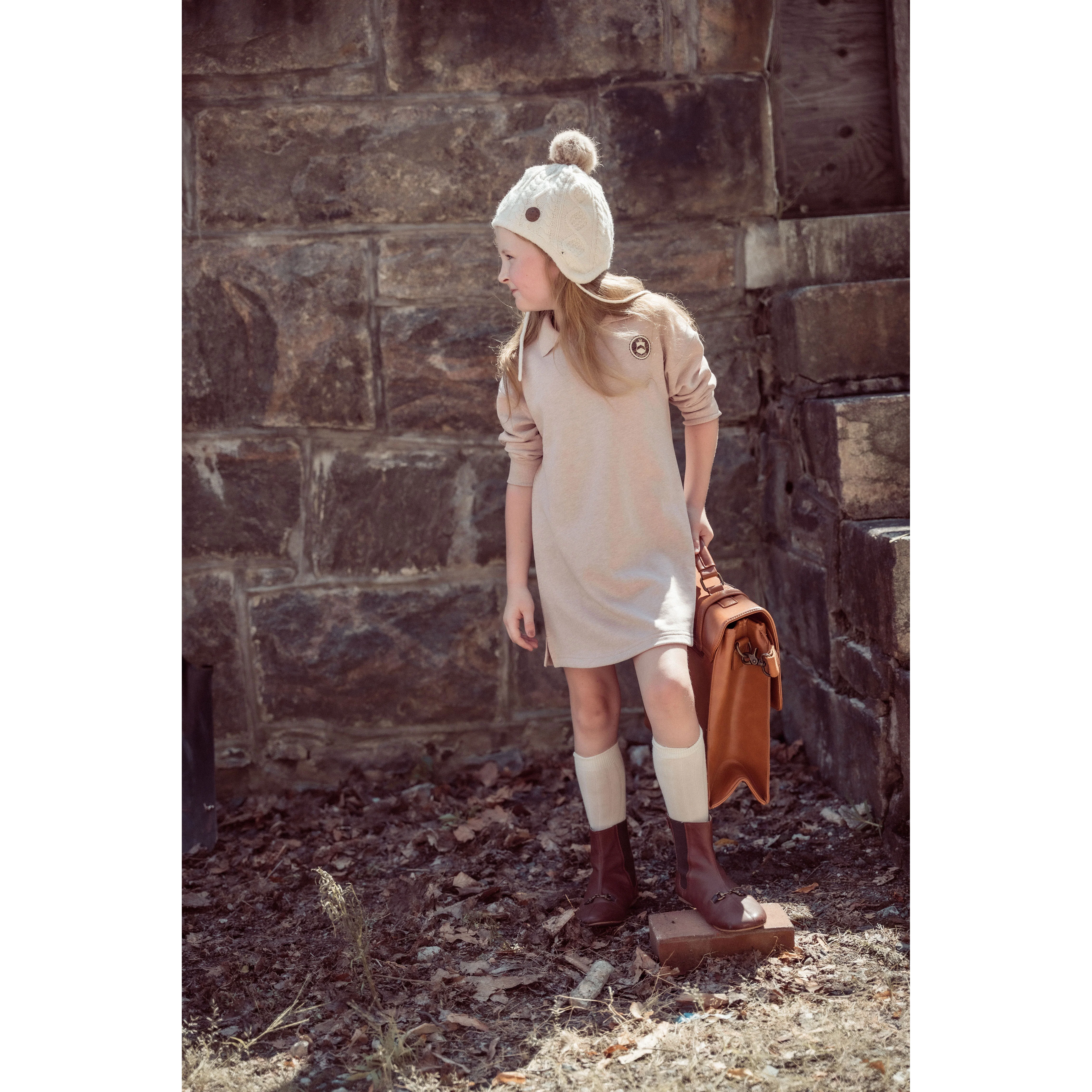 Coco Blanc Marled Blush Sweatshirt Dress - Image 2