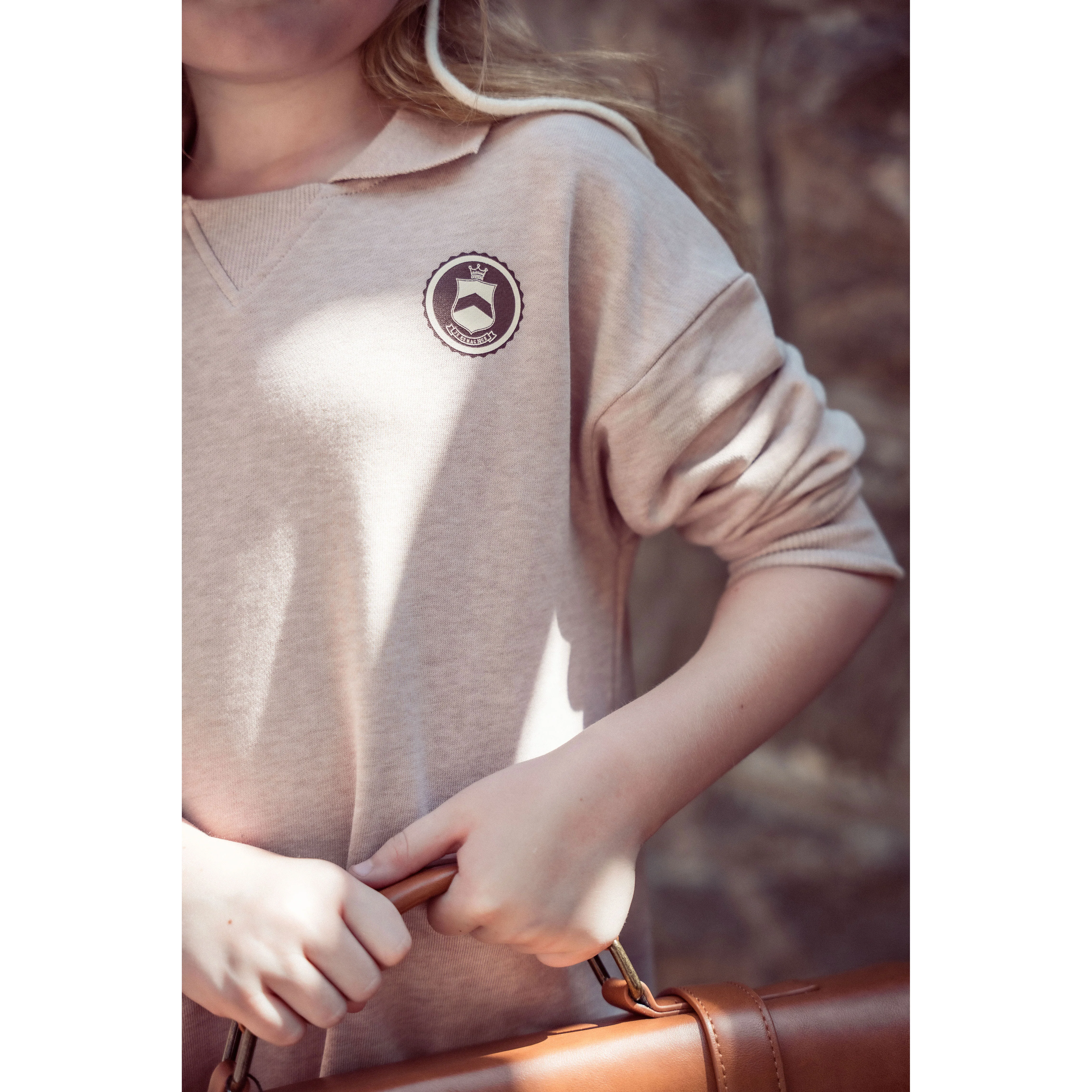 Coco Blanc Marled Blush Sweatshirt Dress - Image 4