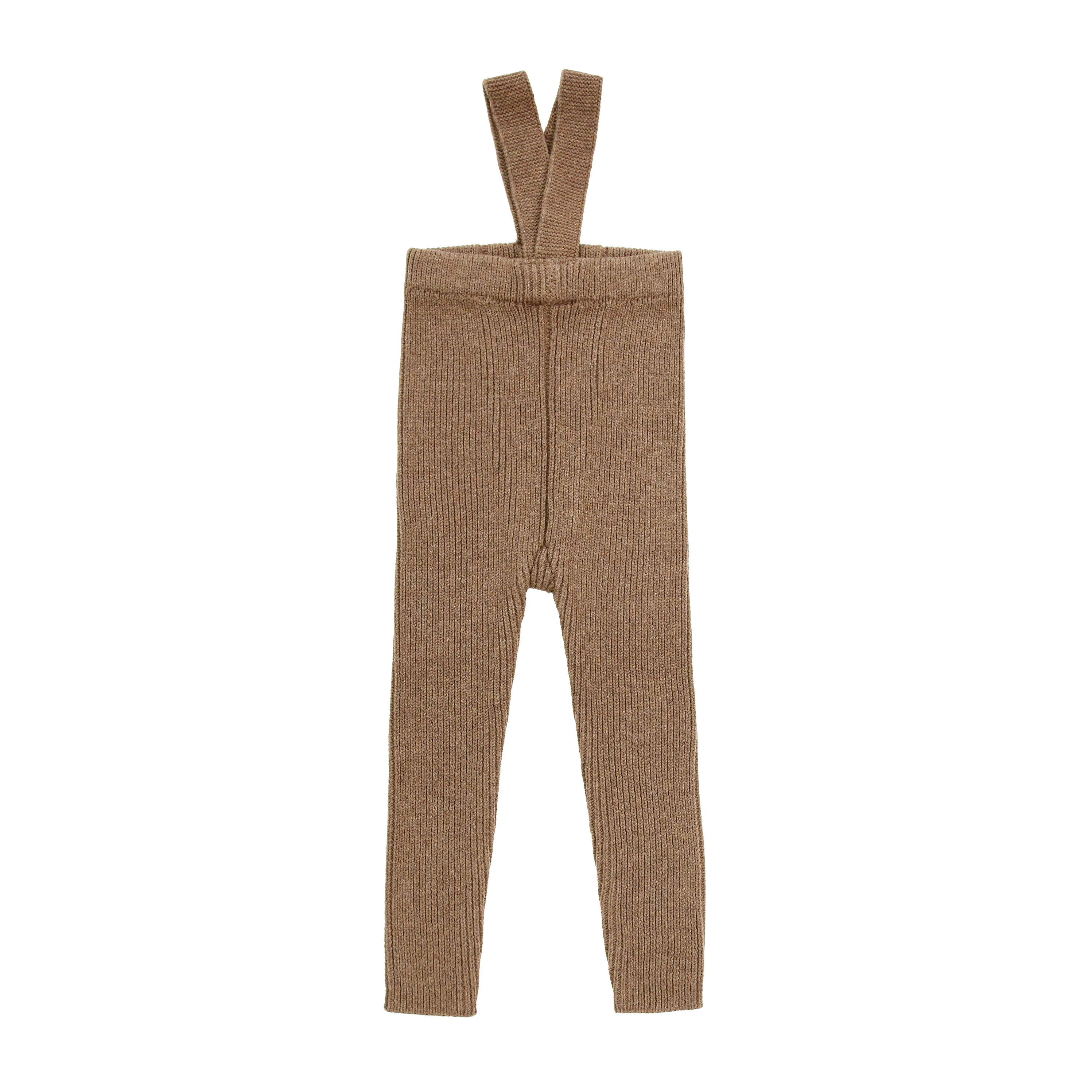 Coco Blanc Mocha Knit Suspender Leggings