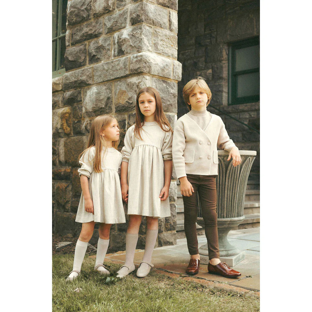 Coco Blanc Mocha Wool Pants - Image 2