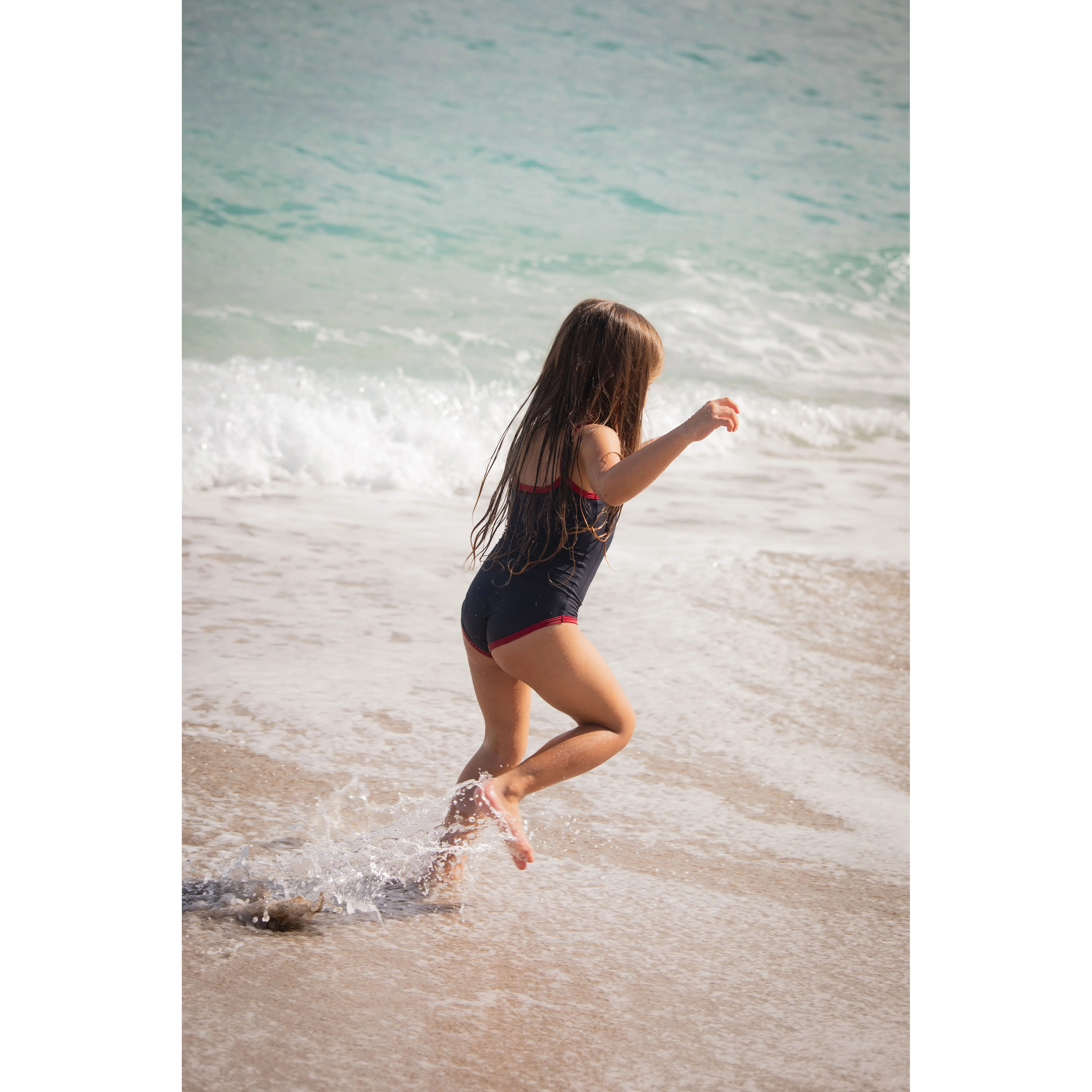 Coco Blanc Navy Striped Swimsuit - Image 3