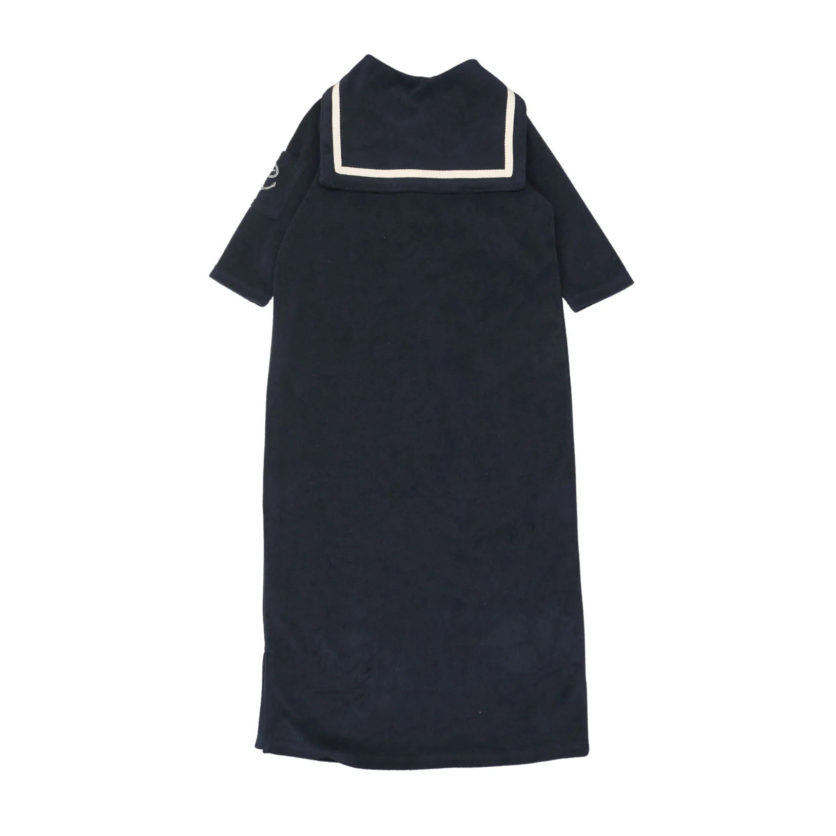 Coco Blanc Navy Terry Sailor Robe - Image 3