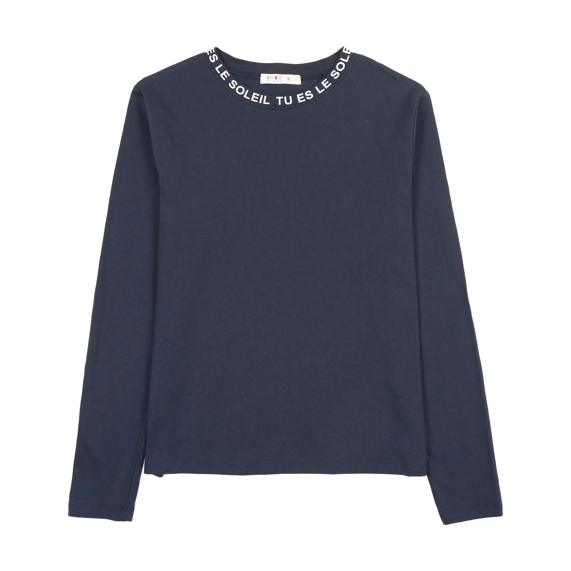 Coco Blanc Navy W/ White Crew Neck
