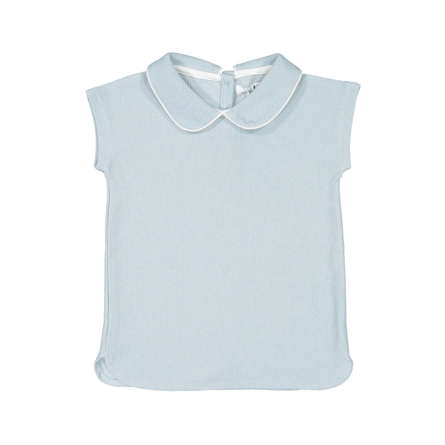 Coco Blanc Pale Blue Peter Pan Shirt