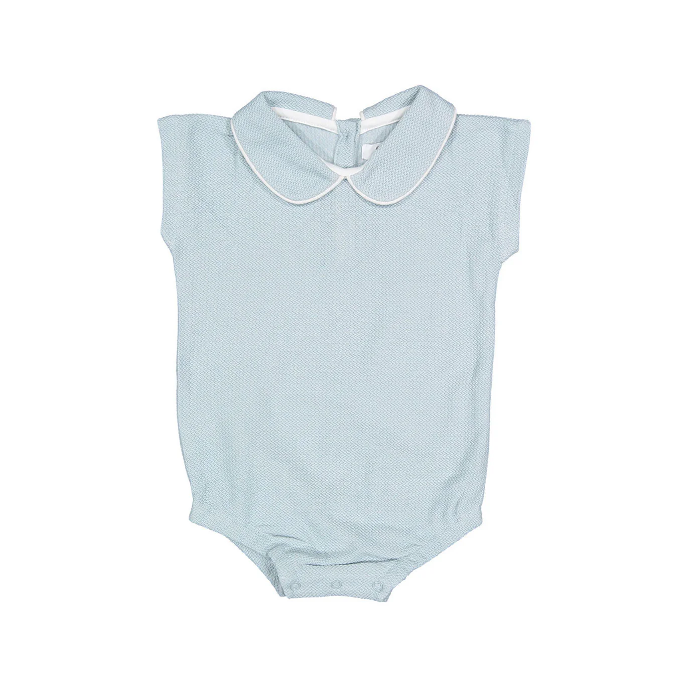 Coco Blanc Pale Blue Peter Pan Shirt - Image 3