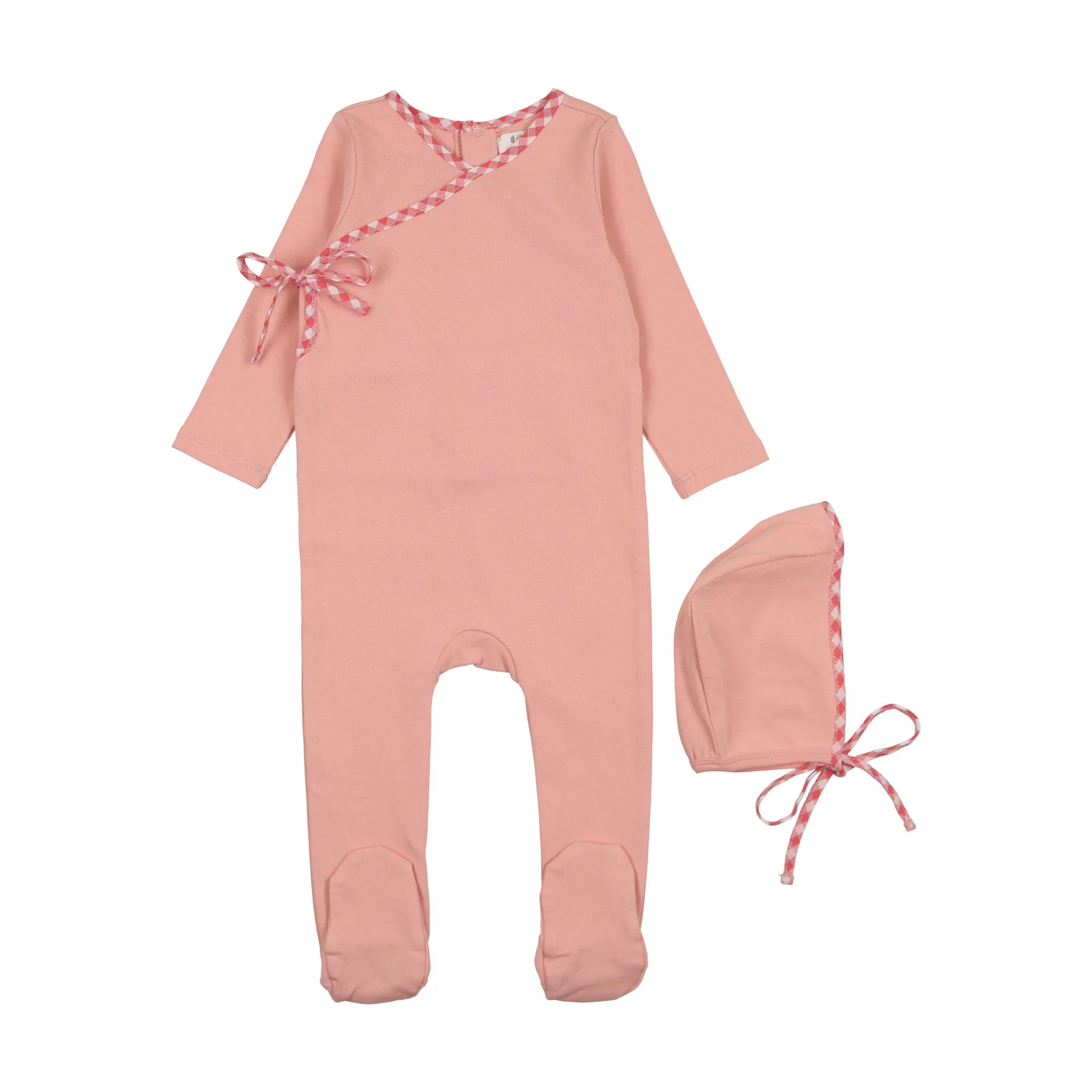 Coco Blanc Pink Wrap Footie