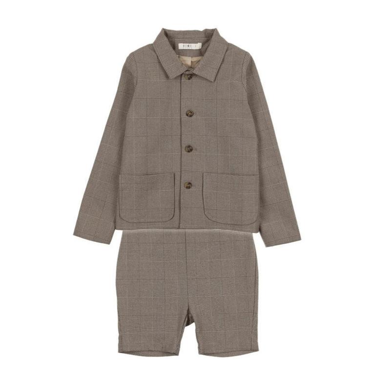 Coco Blanc Plaid Boys Suit