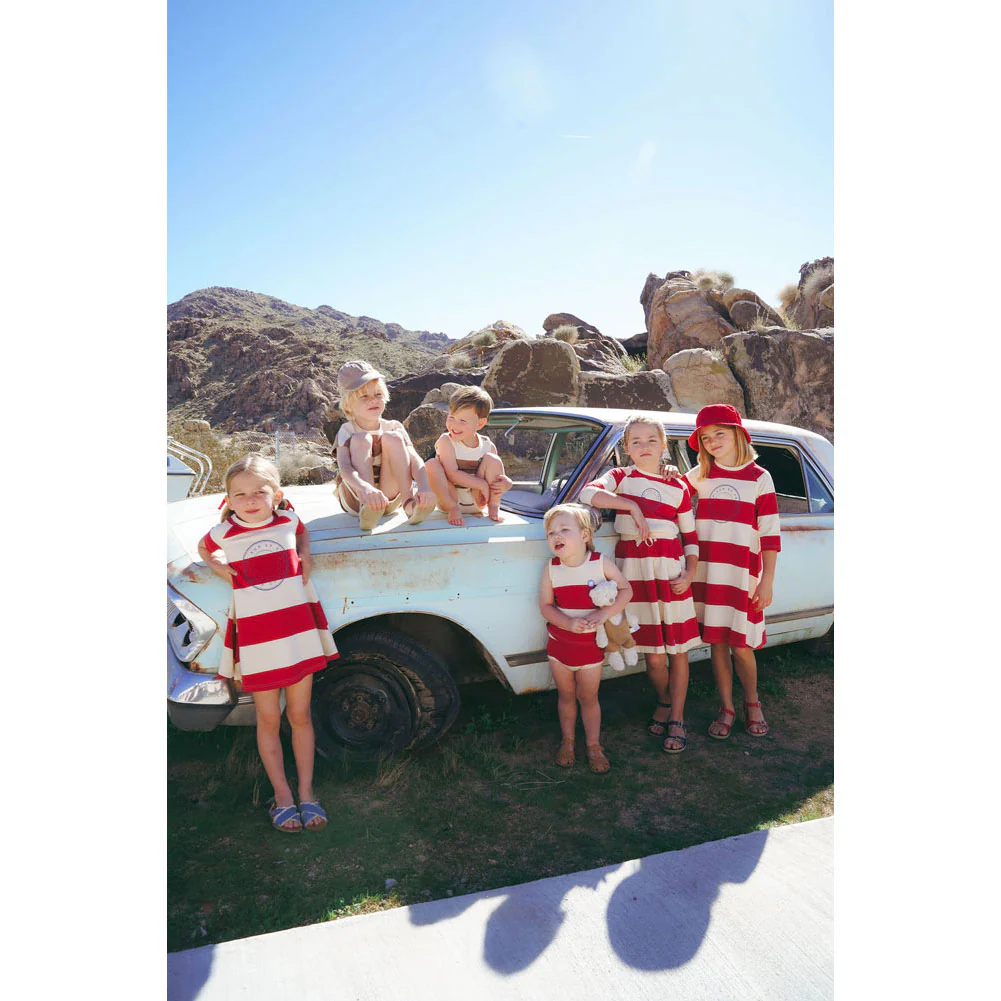 Coco Blanc Red Stripe Skirt - Image 3