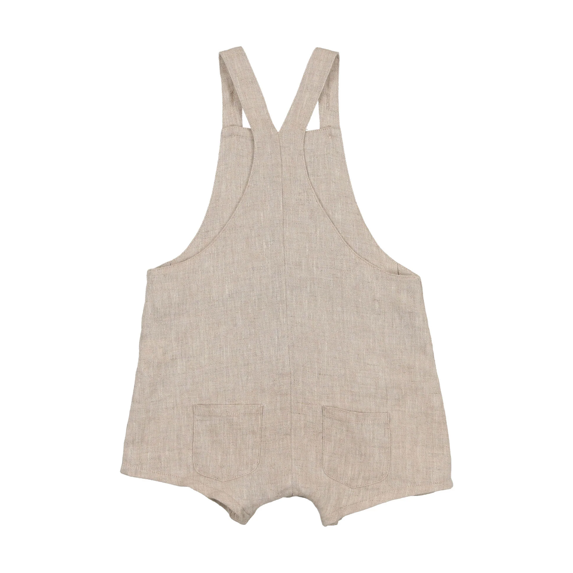 Coco Blanc Sand Linen Dressy Overalls - Image 3