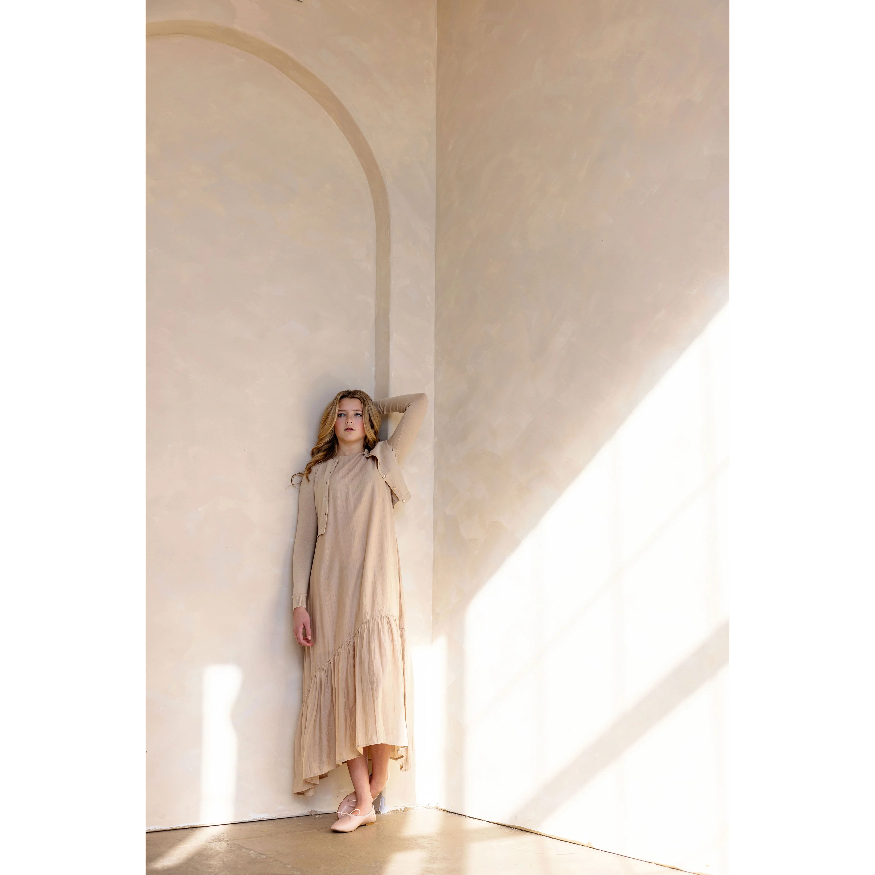 Coco Blanc Taupe Knit Cardigan - Image 3