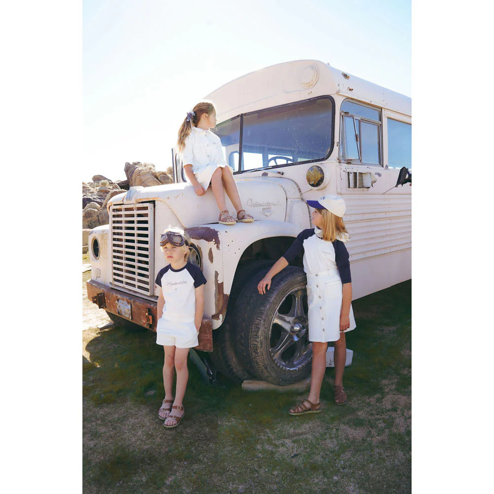 Coco Blanc White Denim 3/4 Sleeve Dress - Image 4
