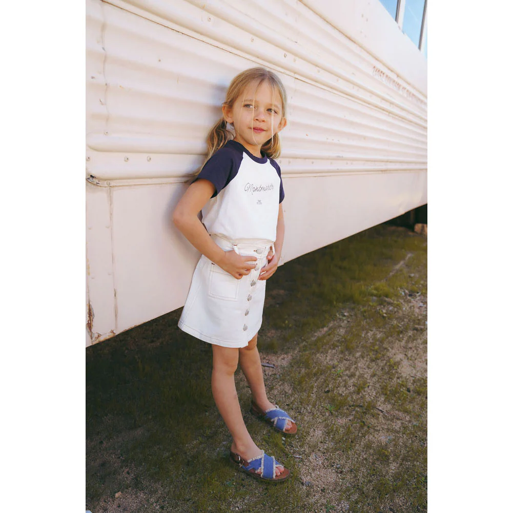 Coco Blanc White Denim Skirt - Image 2