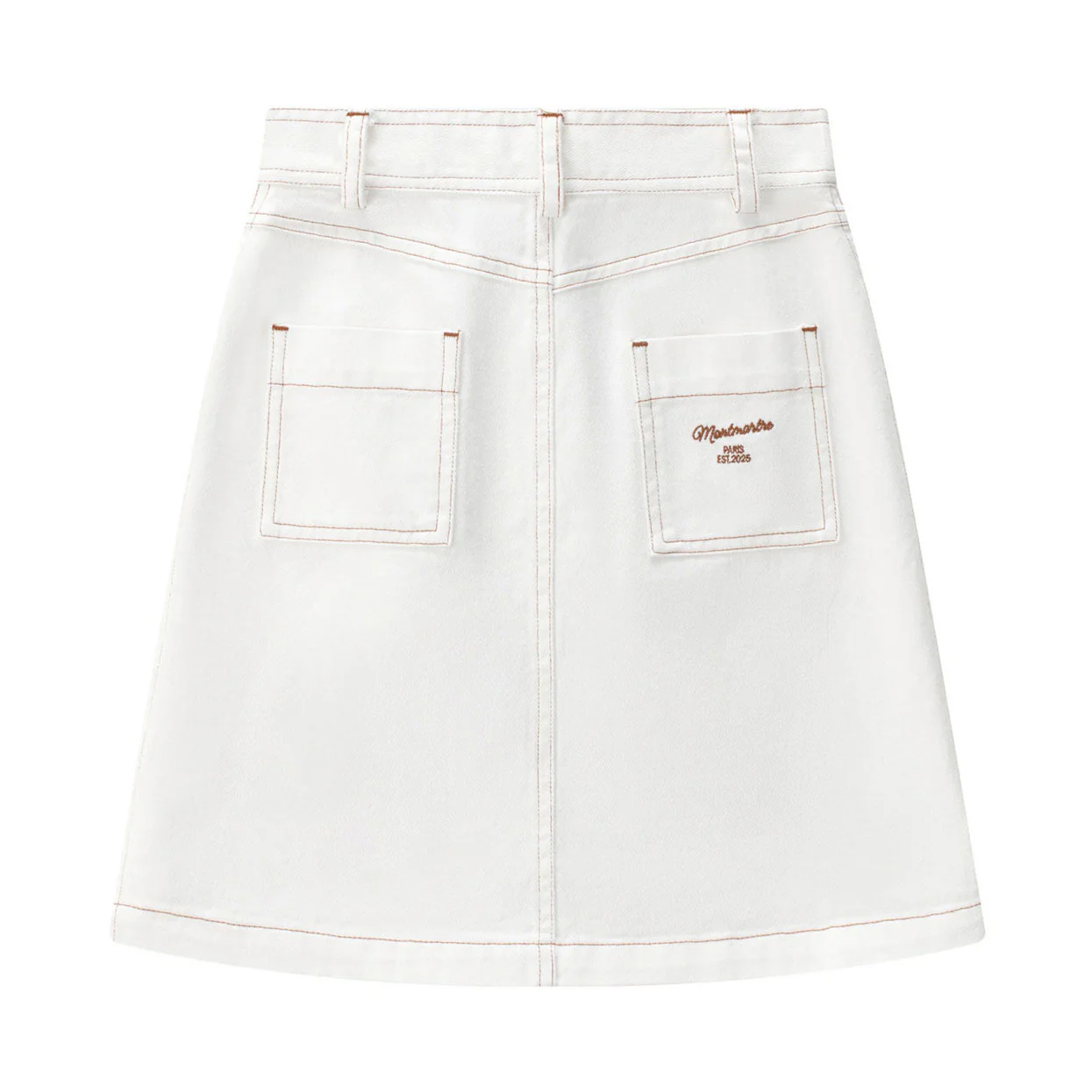 Coco Blanc White Denim Skirt - Image 3