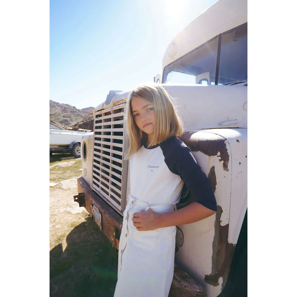 Coco Blanc White Short Sleeve Raglan Tee - Image 2