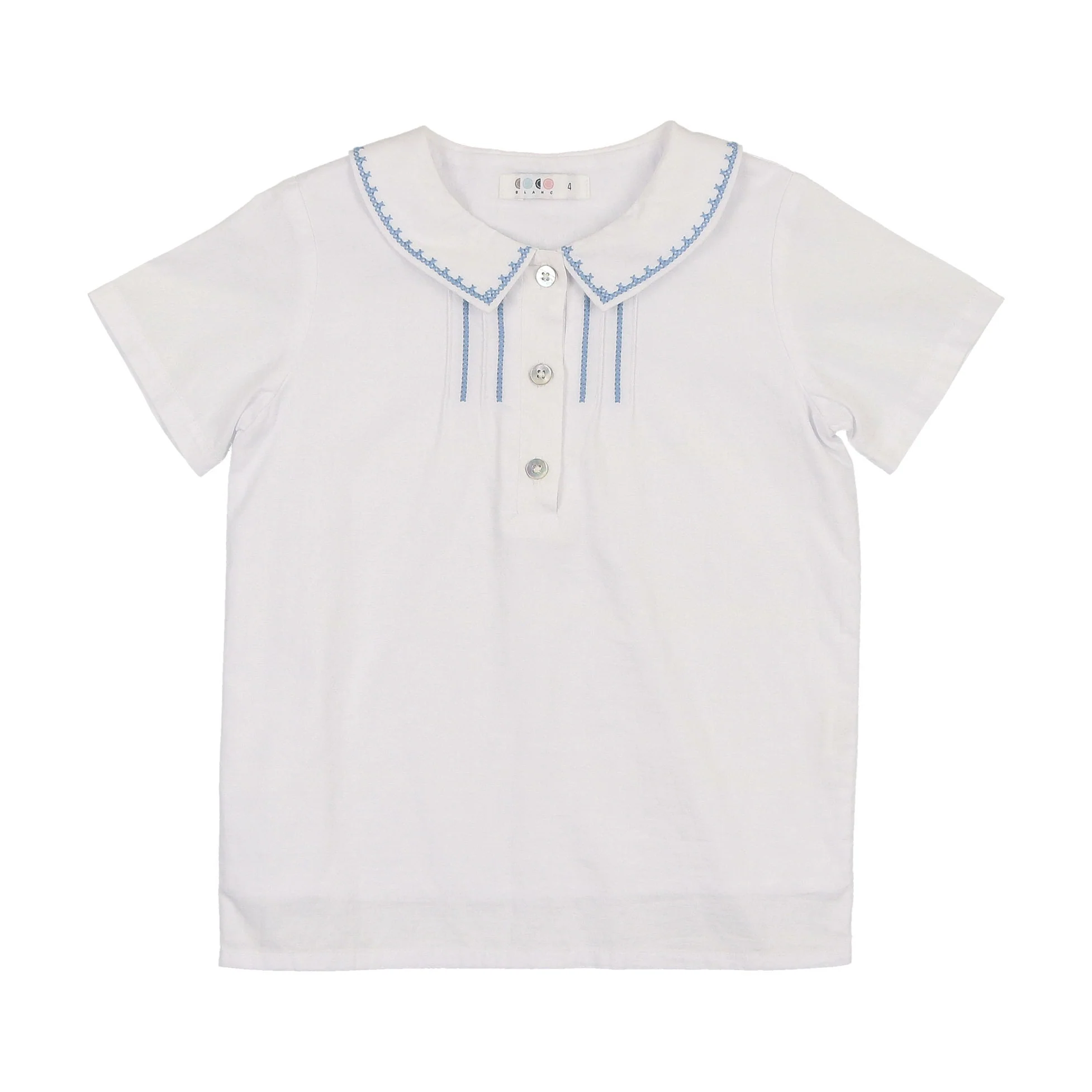 Coco Blanc White Stitched Shirt