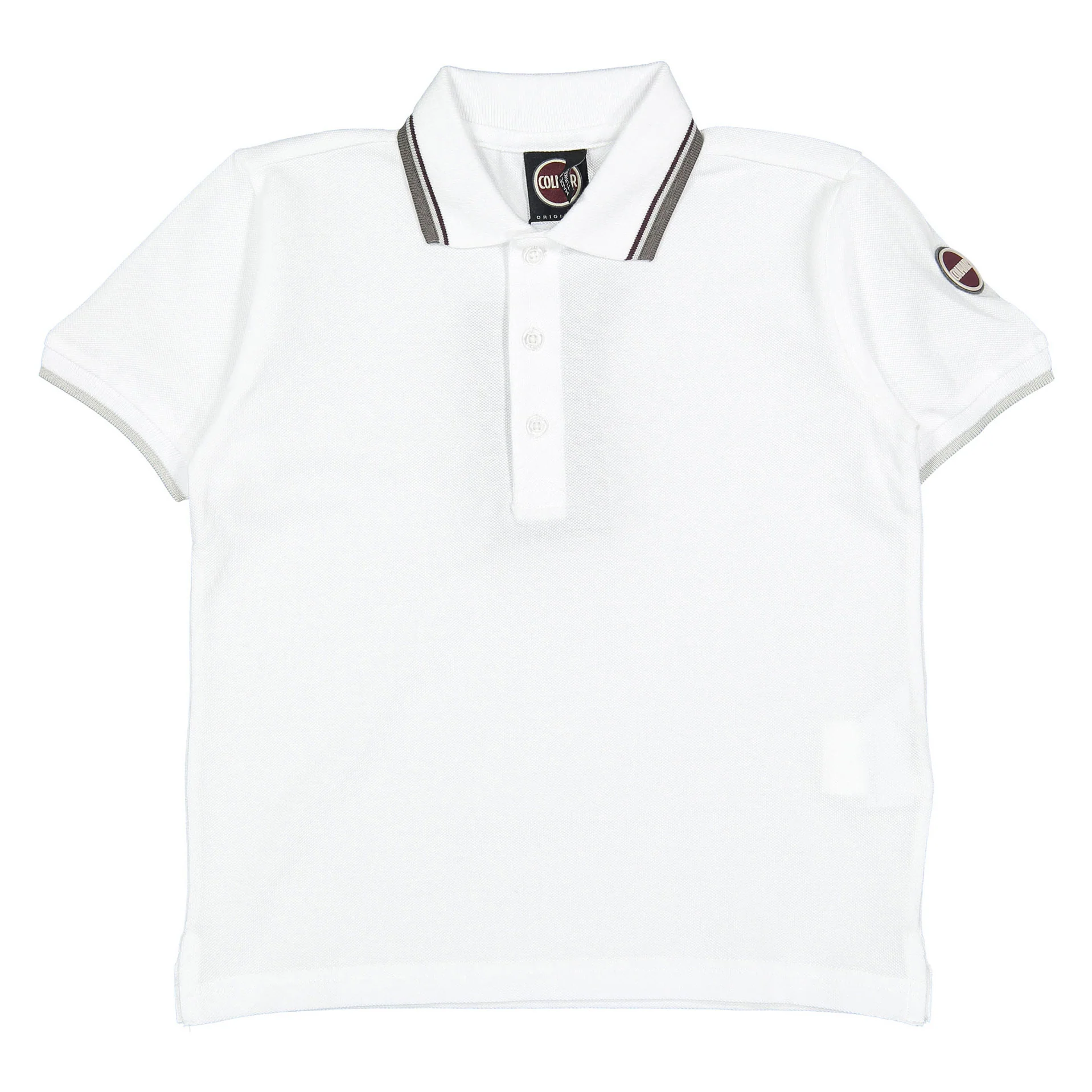 Colmar Bianco Coconut Collar Trim Polo