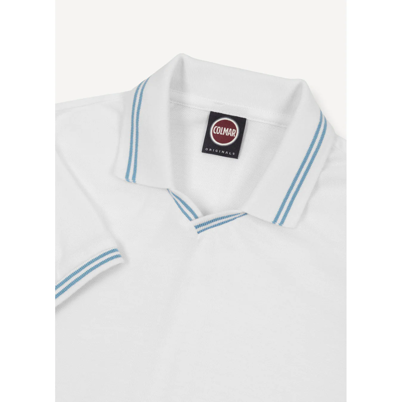 Colmar Bianco Coconut Collar Trim V Polo - Image 3