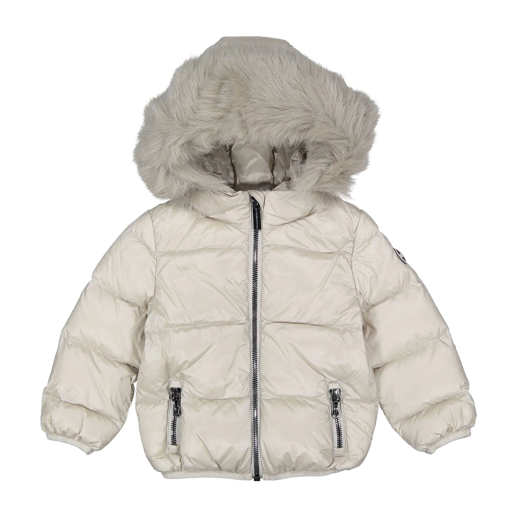 Colmar Cream Fur Hooded Baby Jacket