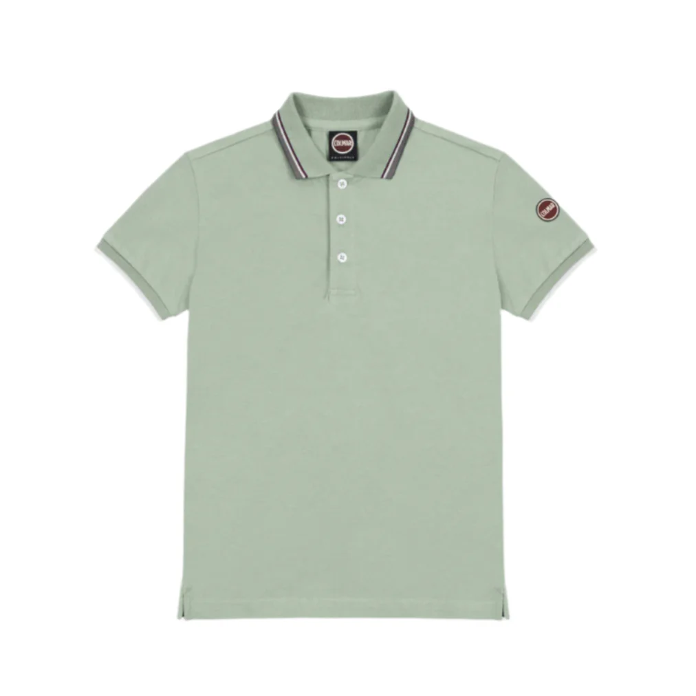 Colmar Green Dust Collar Trim Polo