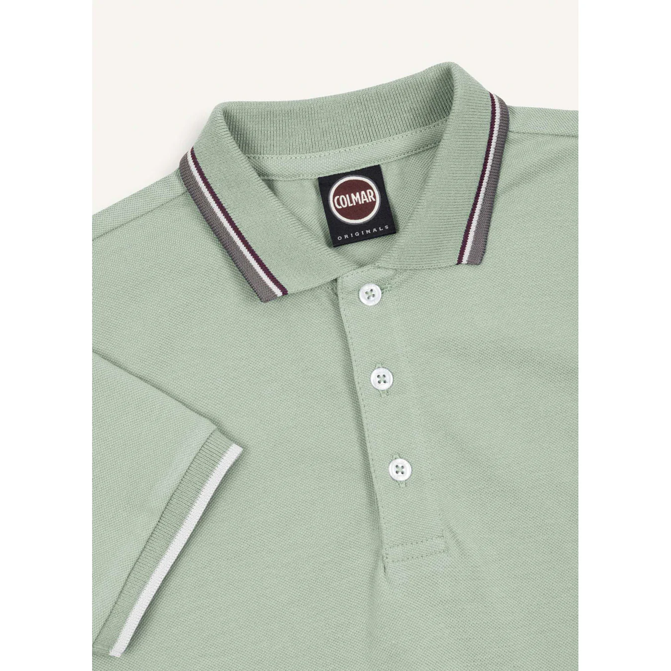 Colmar Green Dust Collar Trim Polo - Image 3