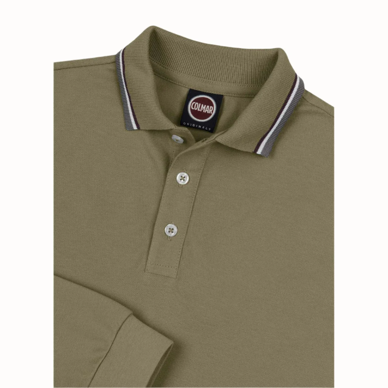Colmar Green Trim Collar Polo - Image 3