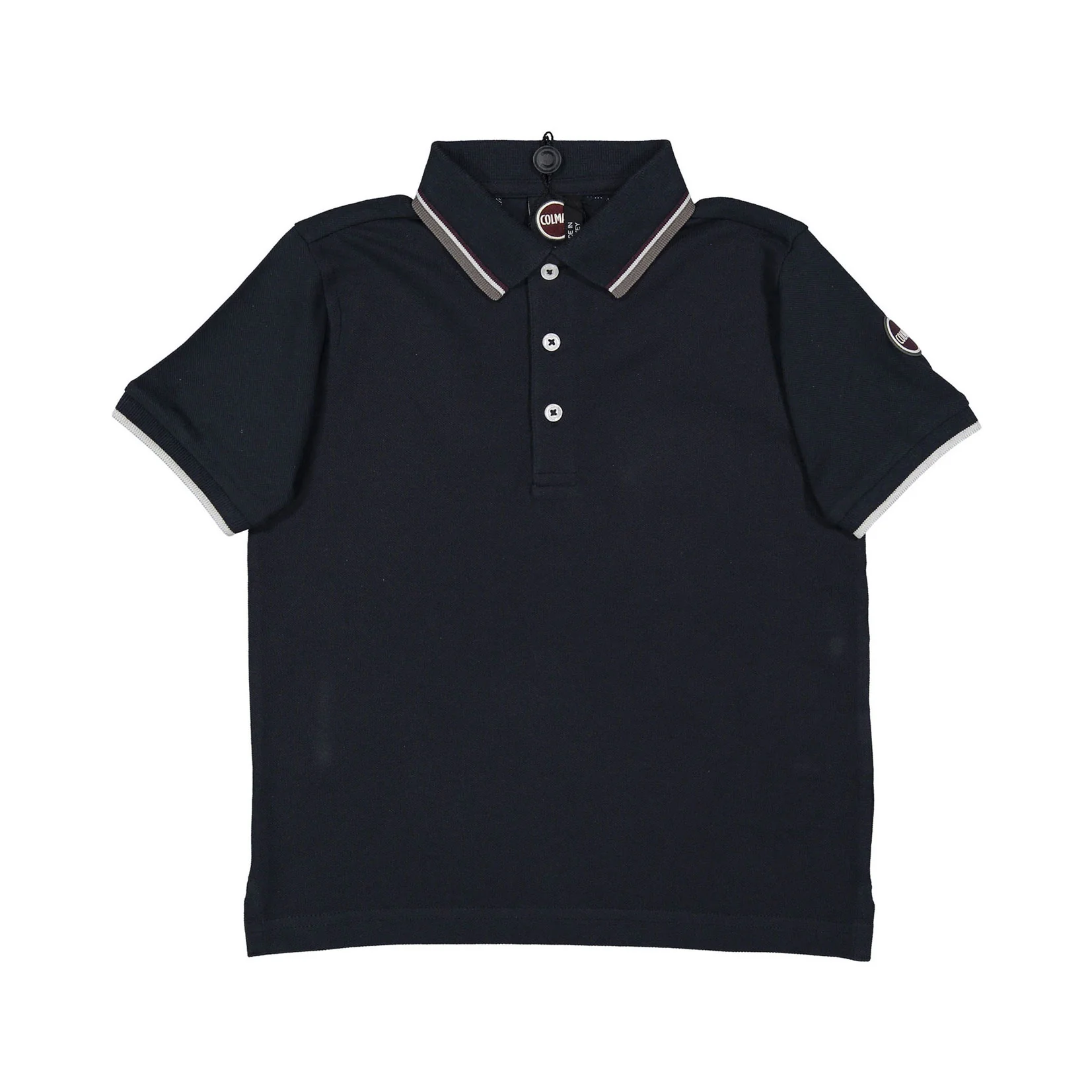 Colmar Navy Blue Striped Trim  Polo