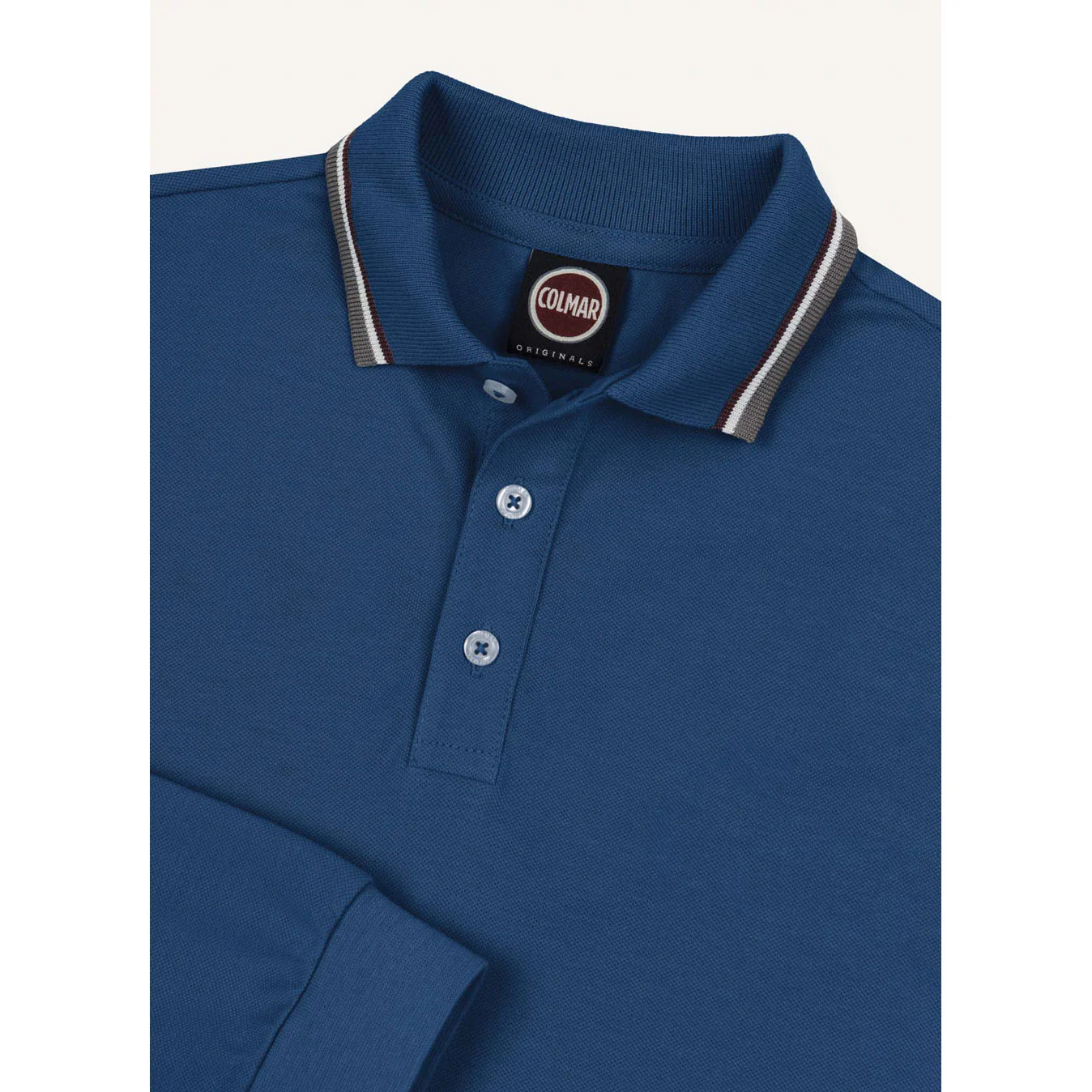Colmar Navy Blue Trim Collar Polo - Image 3