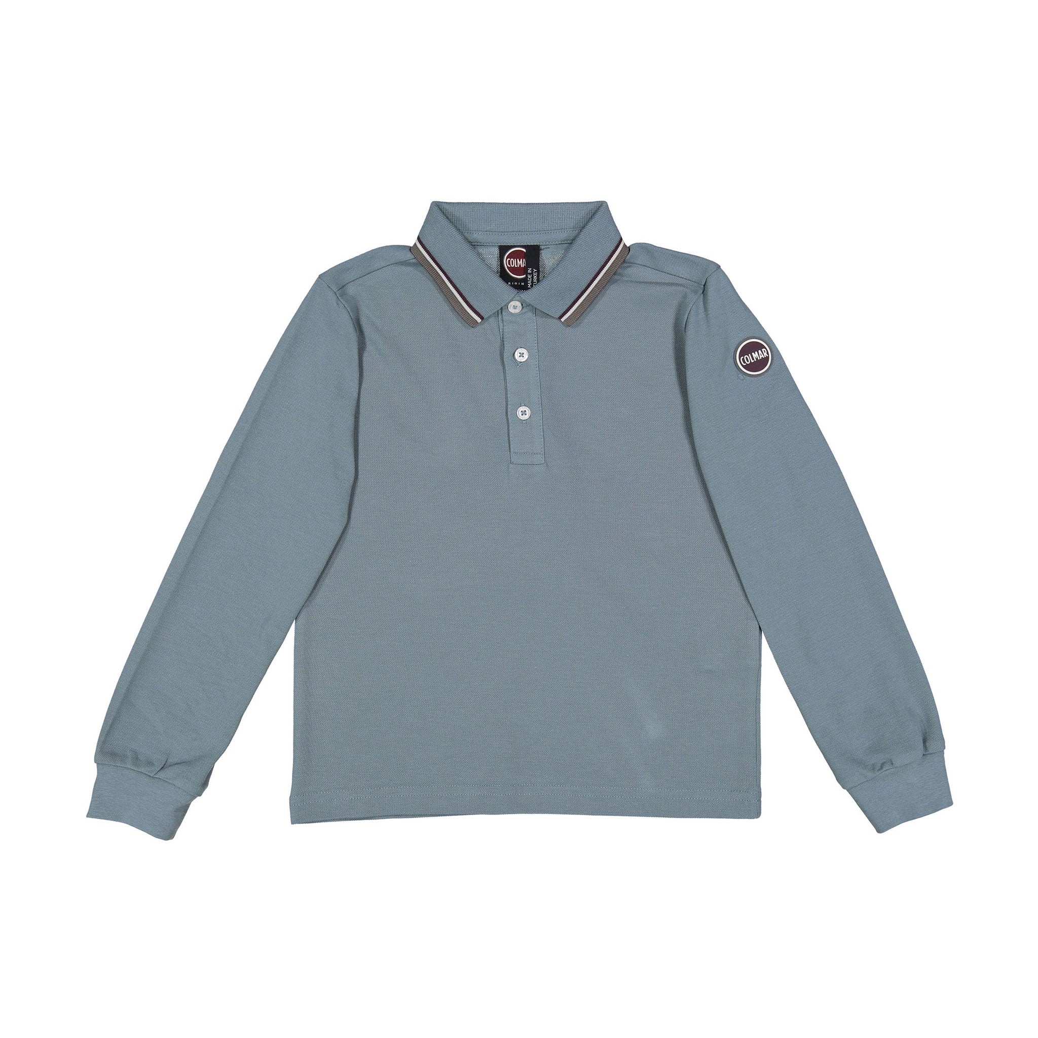 Colmar Railway Long SleeveStripe Collar Polo