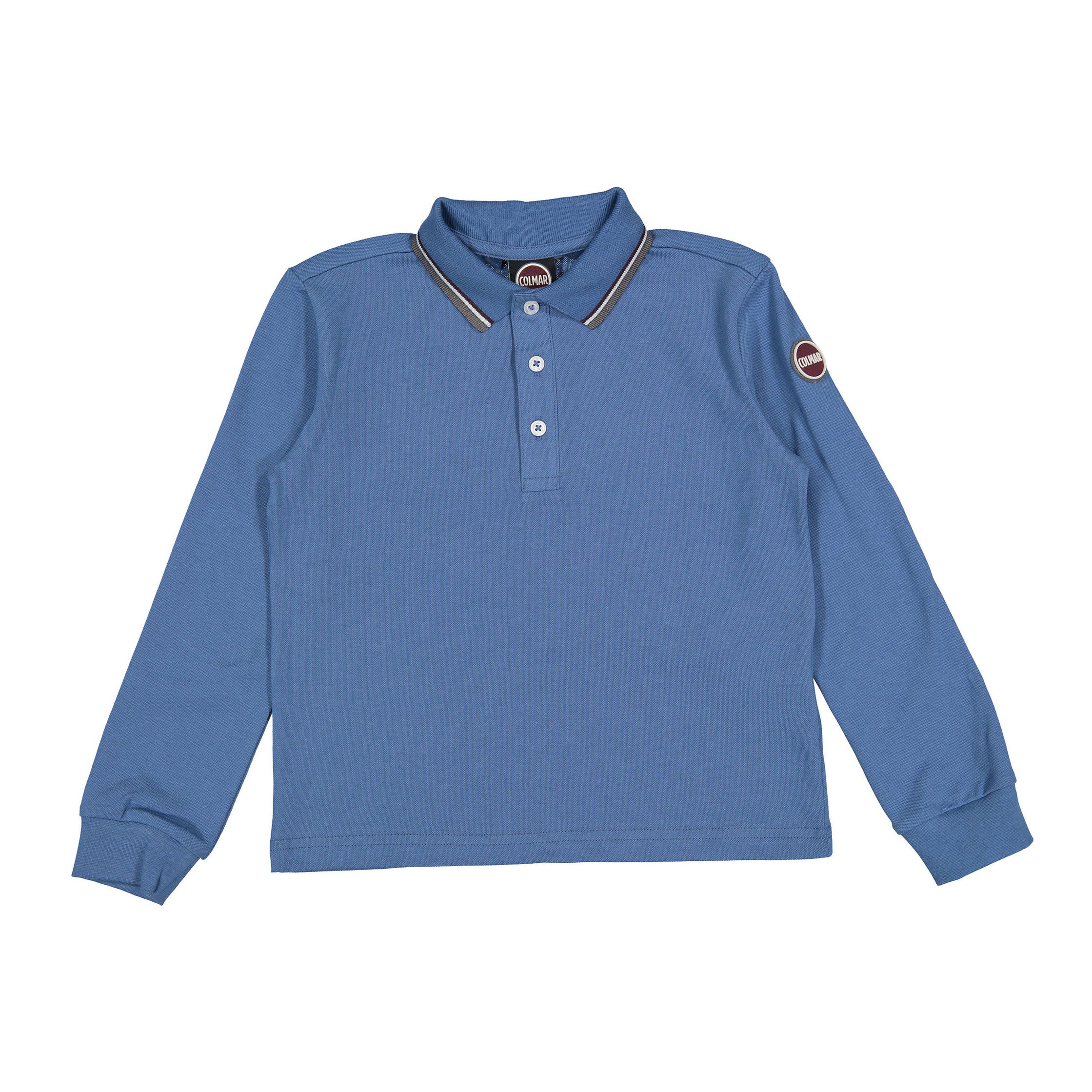 Colmar Slate Blue Collared Trim Polo