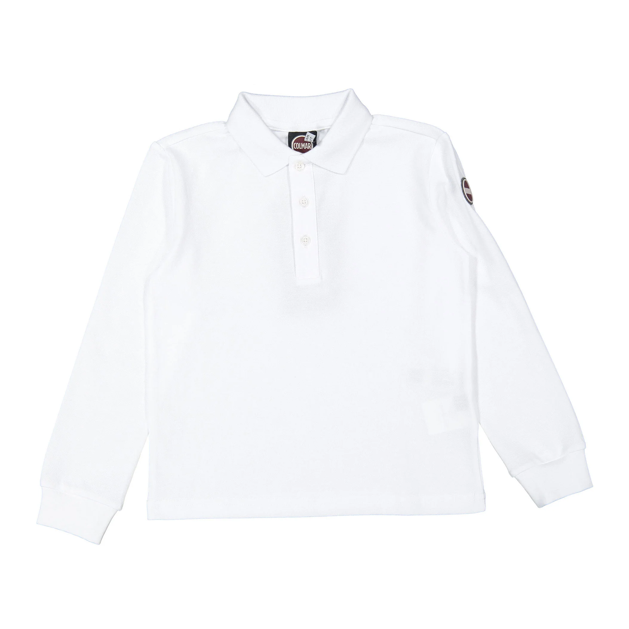 Colmar White Logo Polo