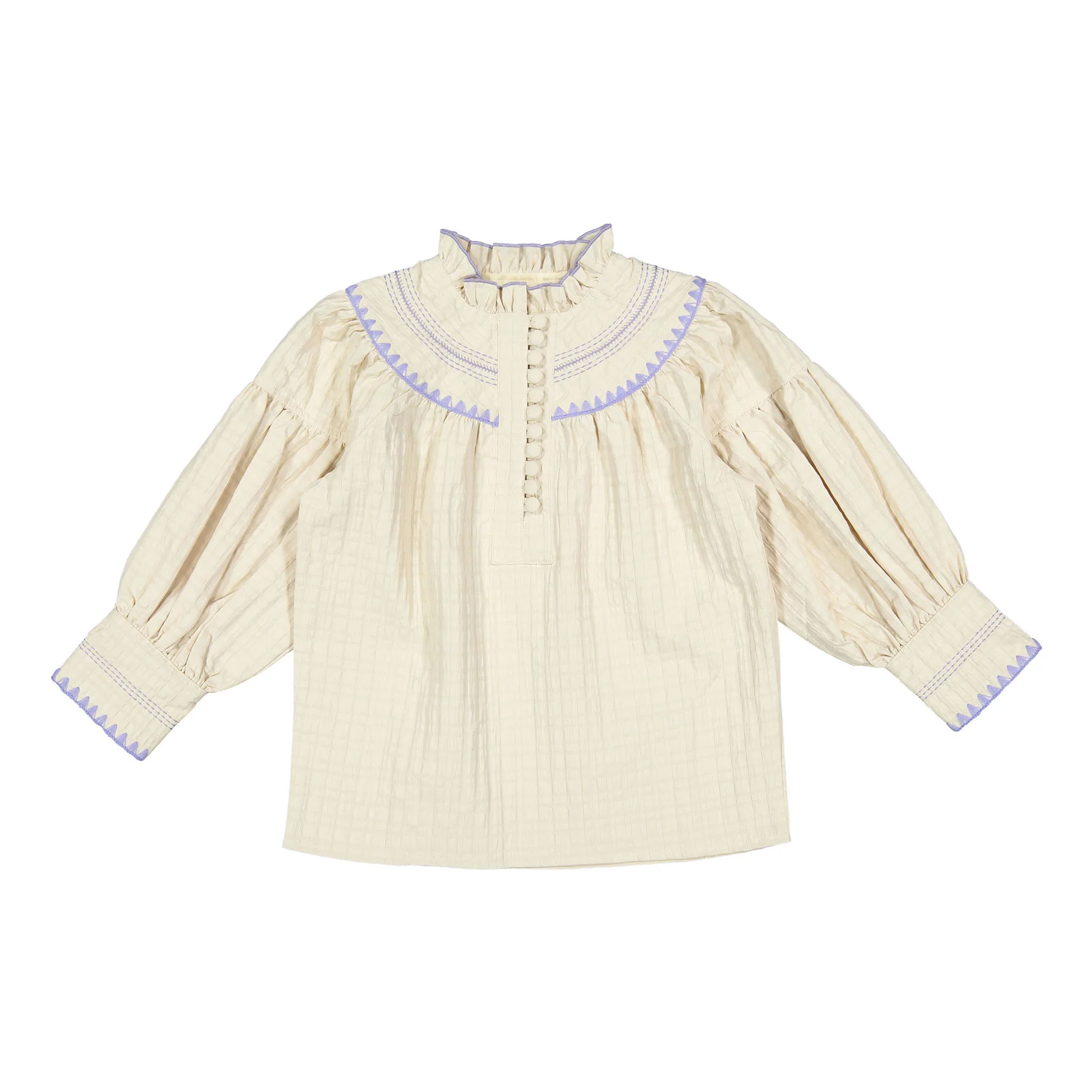 Darlin Plum Trim Blouse