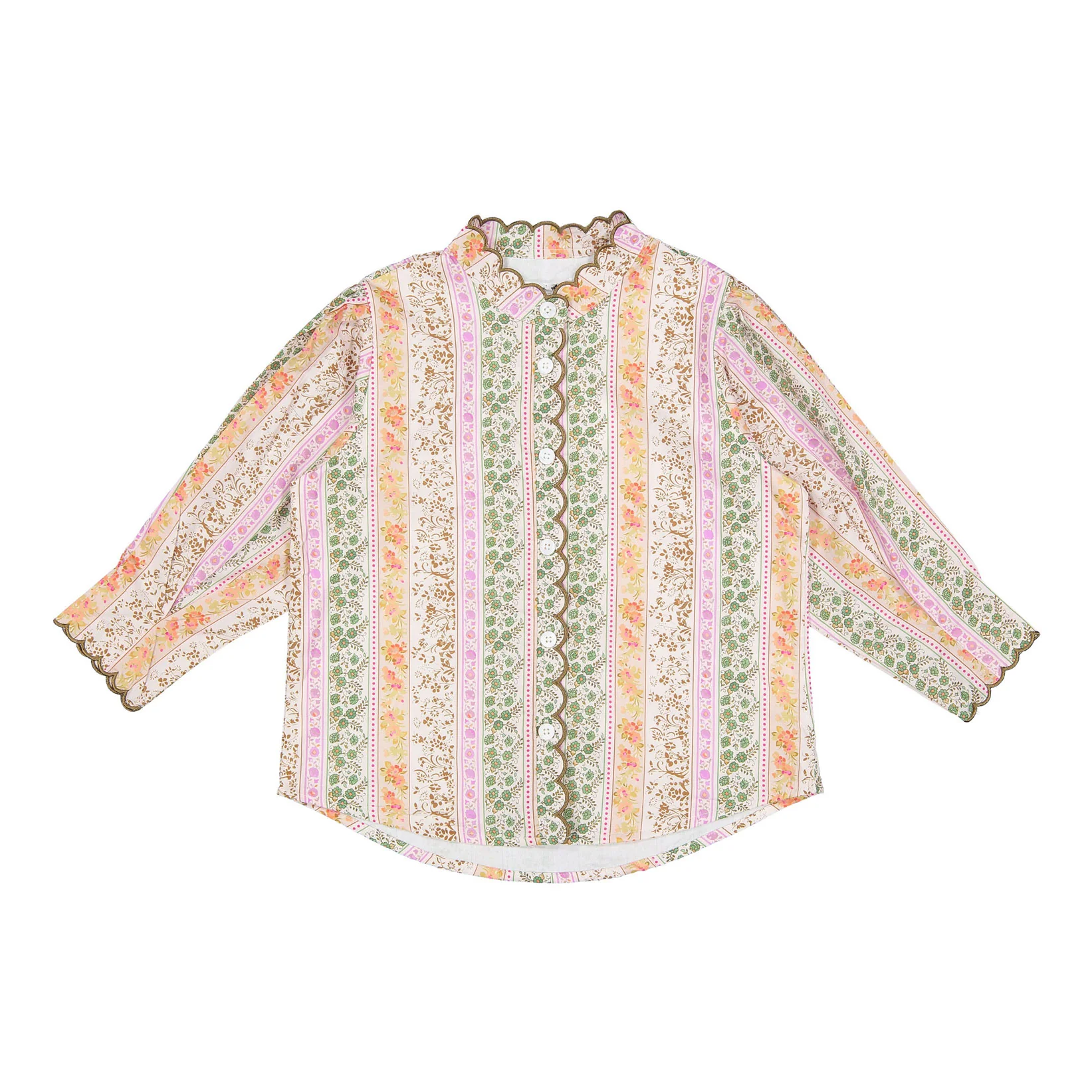 Darlin Floral Stripe Blouse