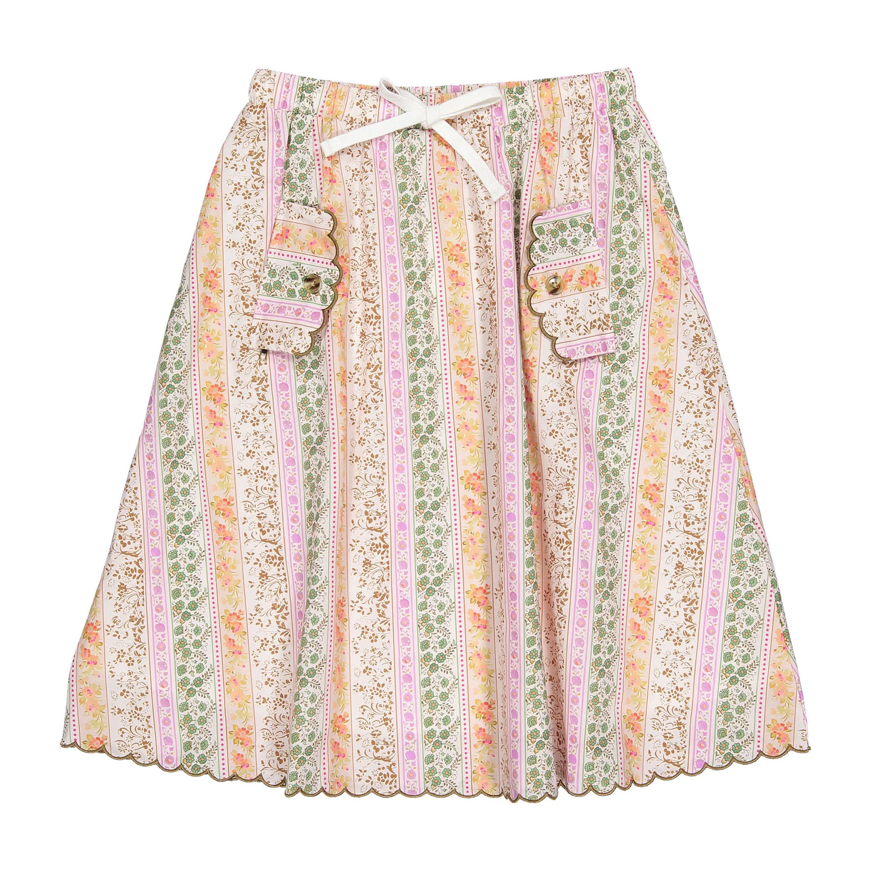 Darlin Floral Stripe Skirt