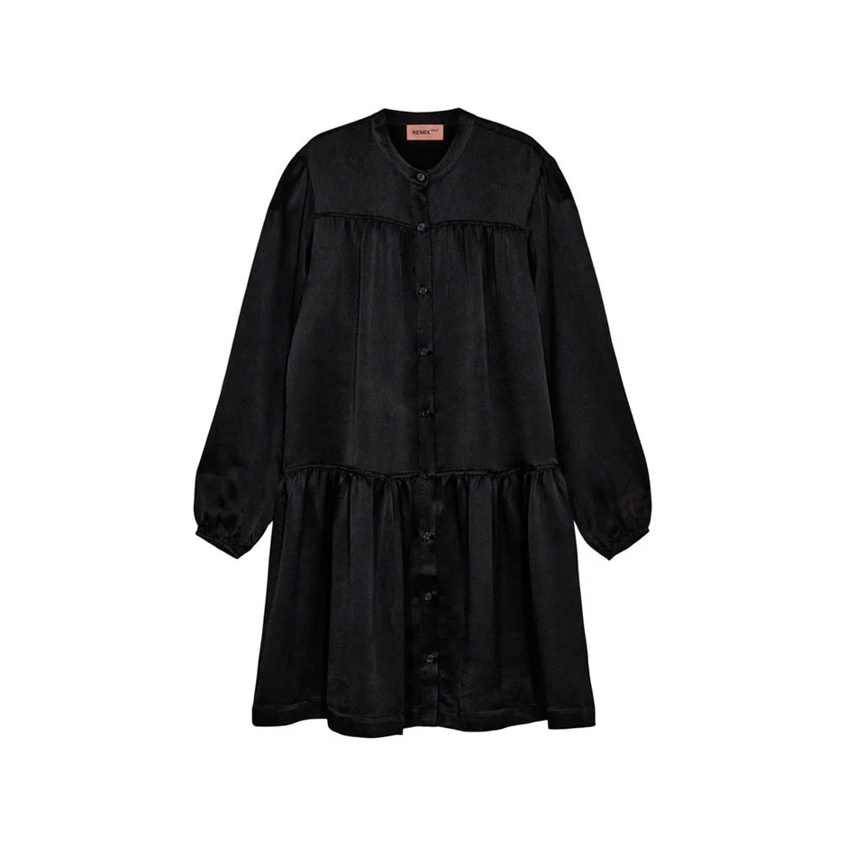 Designers Remix Black Lucille Shirt Dress