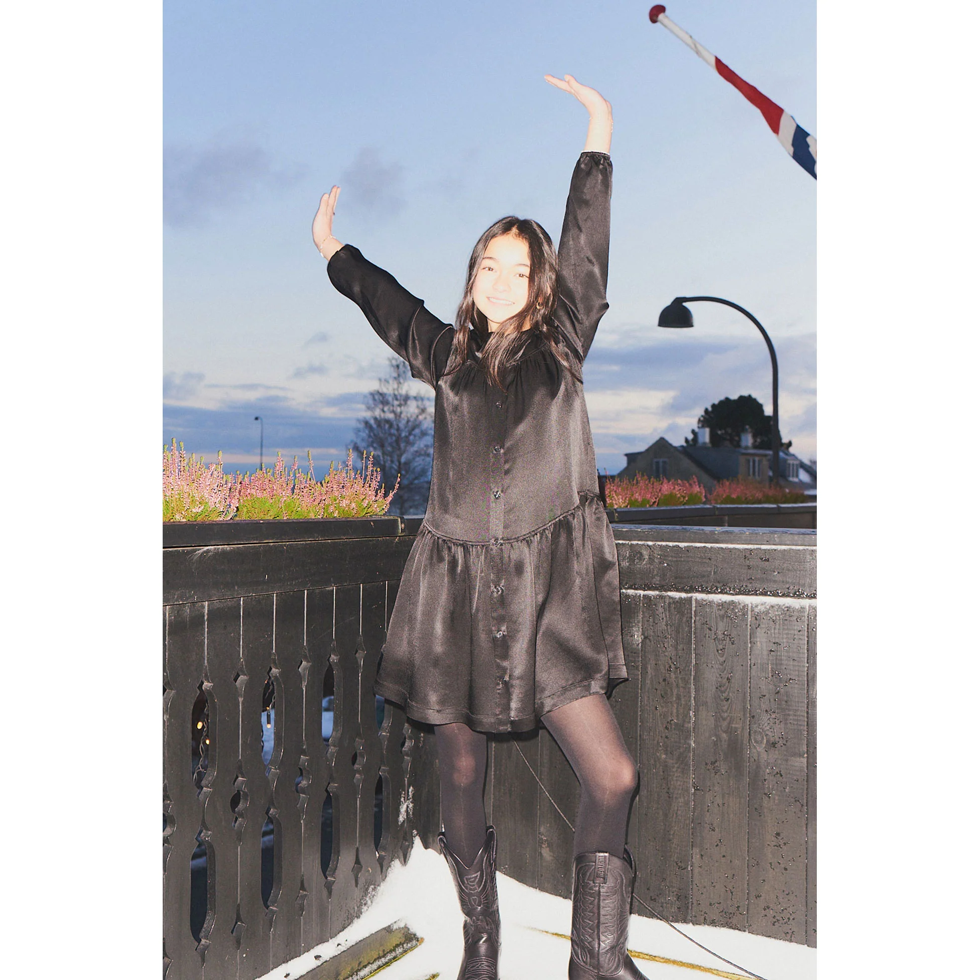 Designers Remix Black Lucille Shirt Dress - Image 3