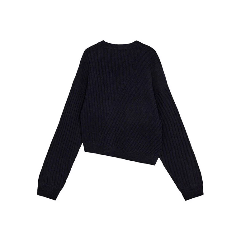 Designers Remix Blue Carmen Asymmetric Sweater - Image 3