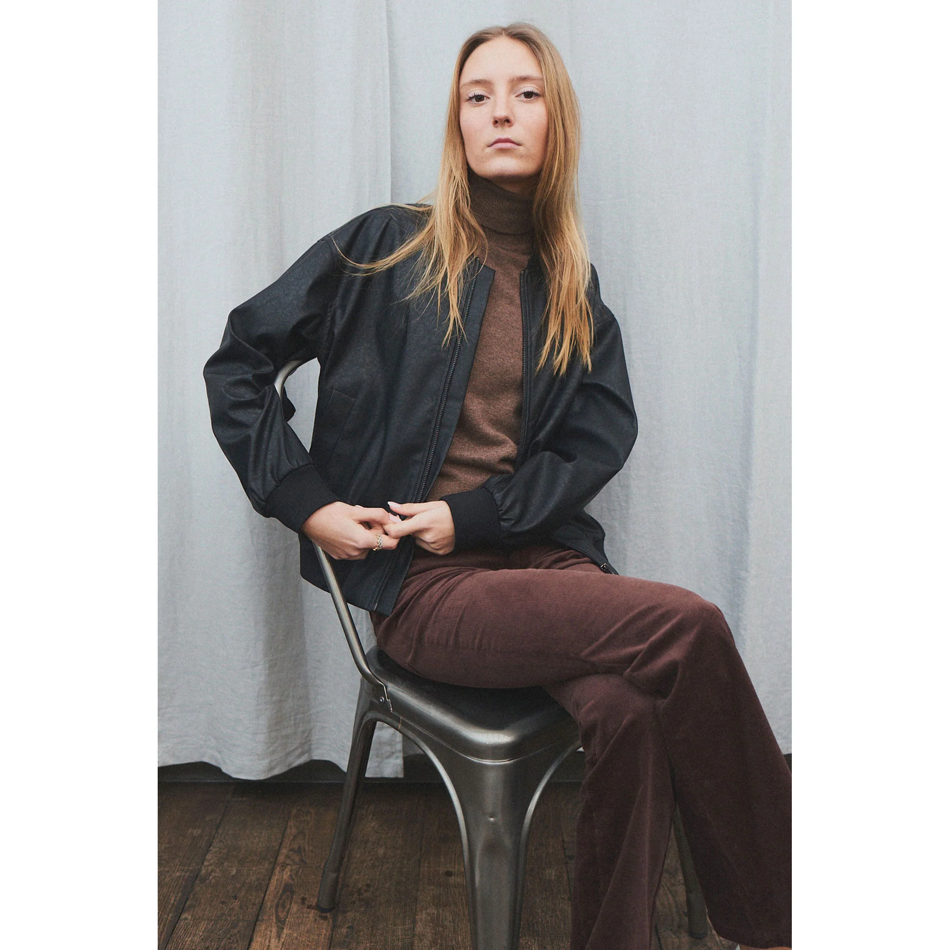 Designers Remix Brown Cosmo Turtleneck - Image 2