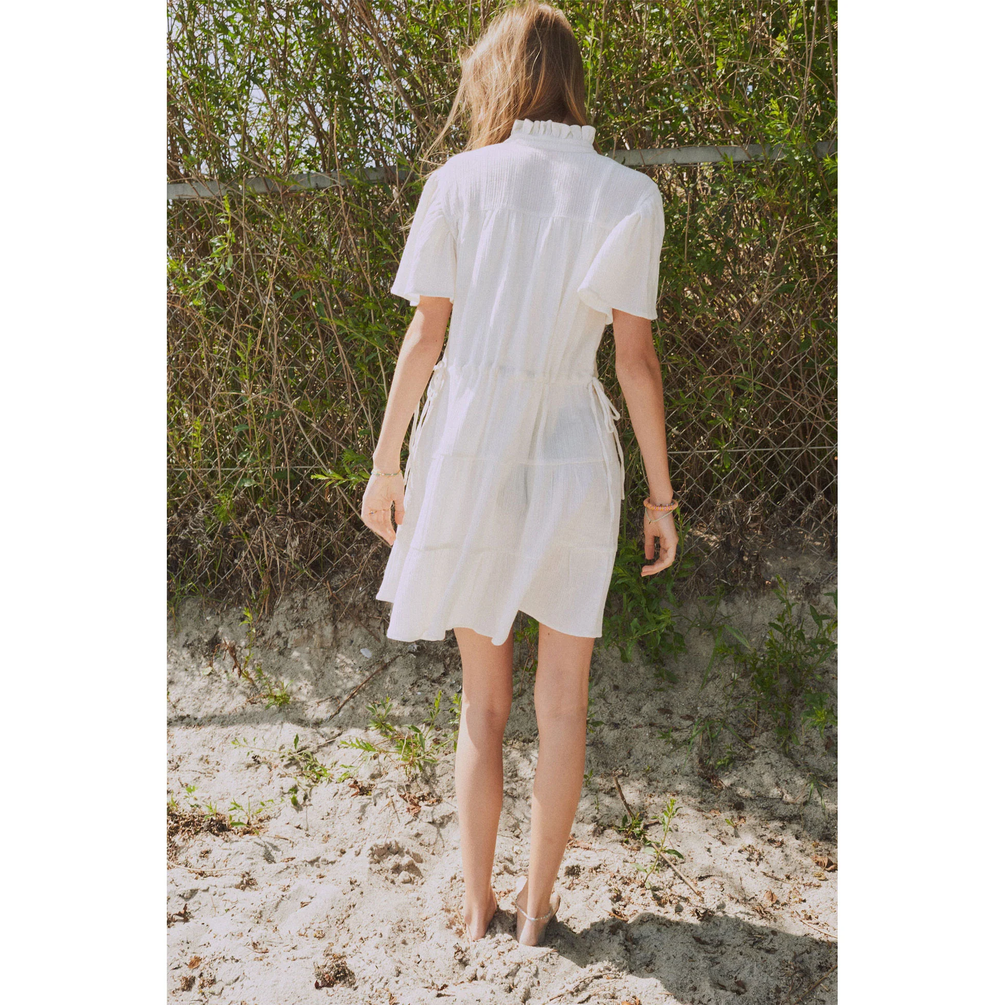 Designers Remix Cream Lucy Layer Dress - Image 4