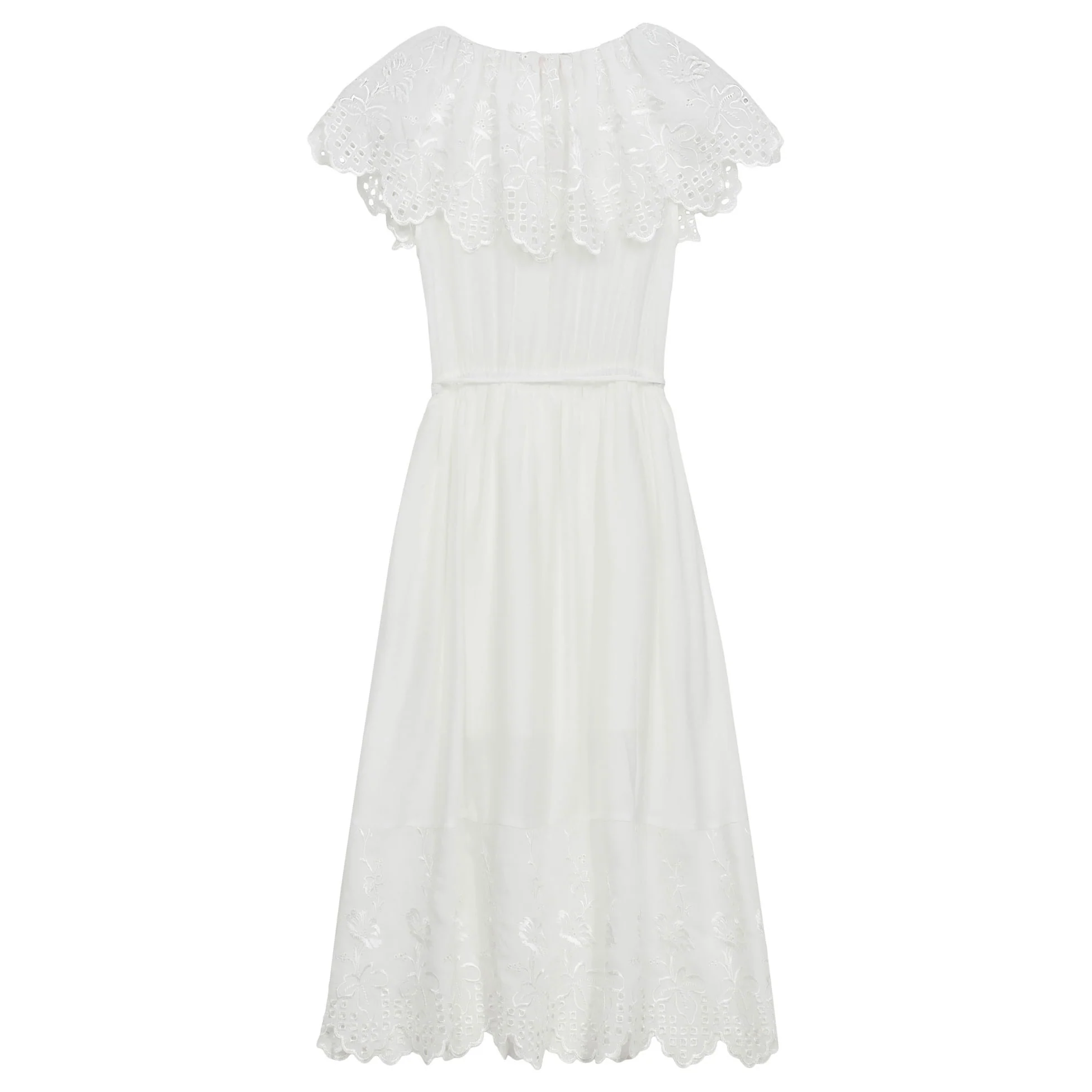 Designers Remix Cream Vera Broderie Dress - Image 3