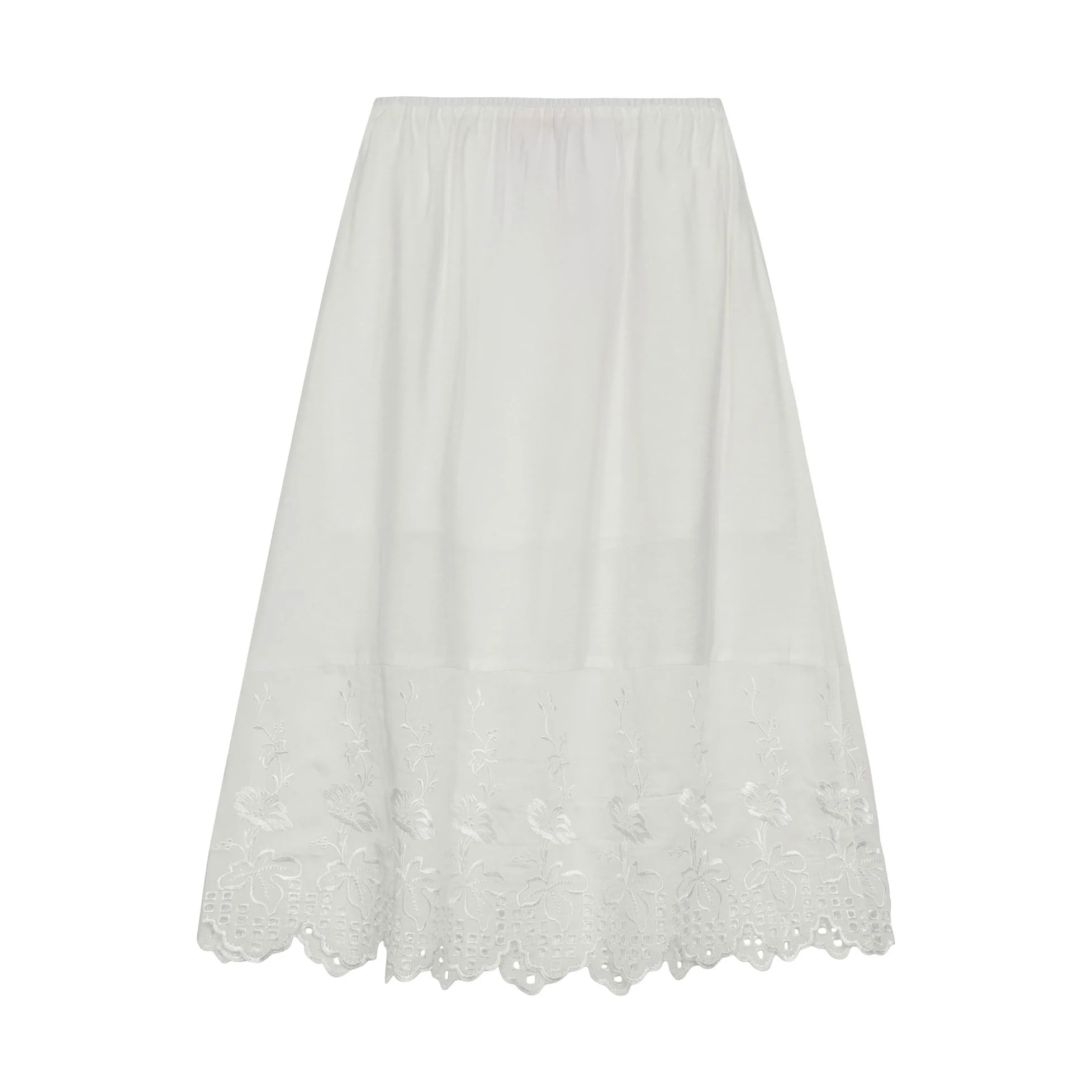 Designers Remix Cream Vera Broderie Skirt - Image 3