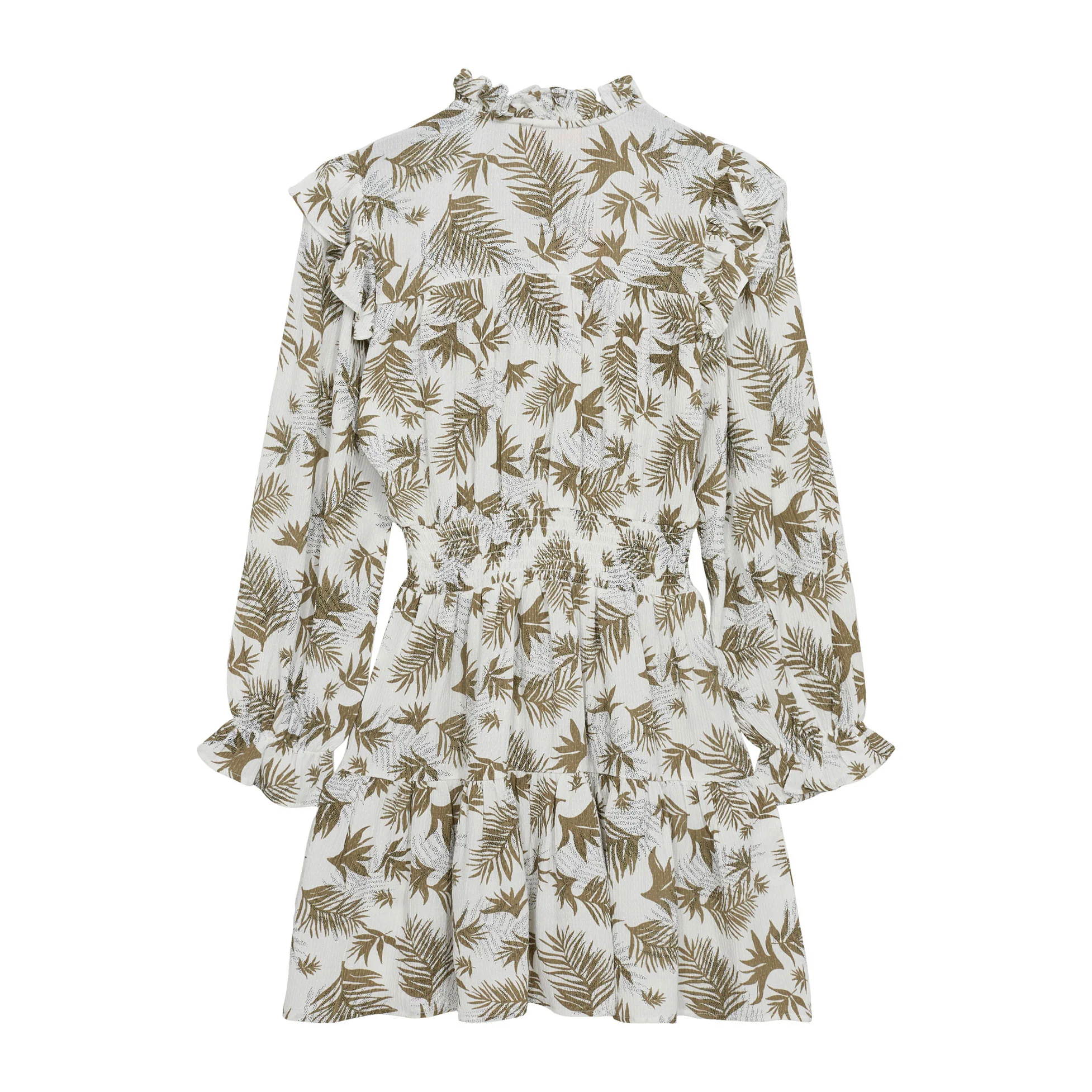 Designers Remix Olive Palm Print Hanna Dress - Image 3